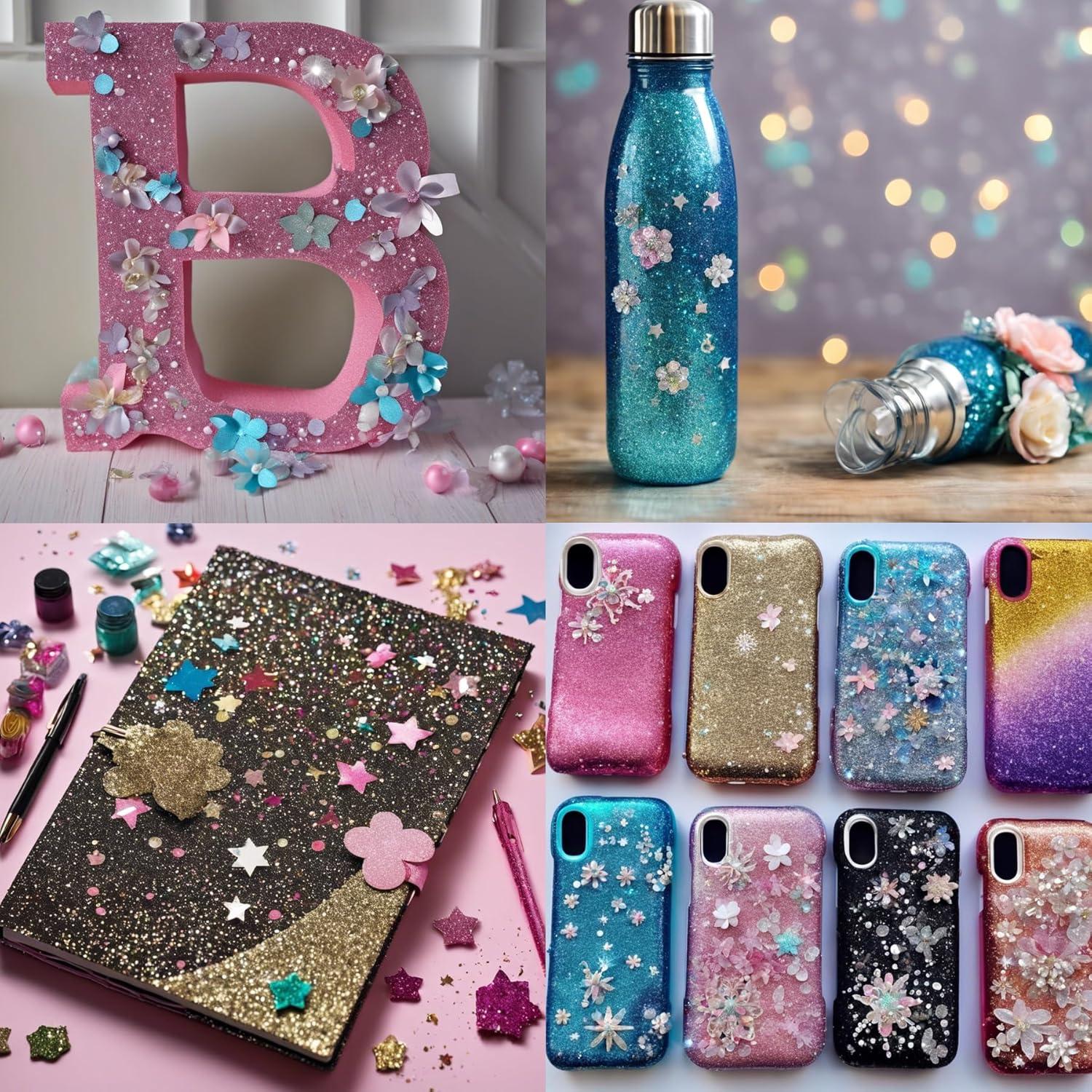 Purpurina Gruesa Craft And Party - 18 Tarros Colores Asortidos