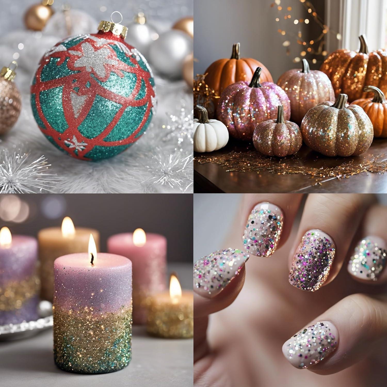 Purpurina Gruesa Craft And Party - 18 Tarros Colores Asortidos