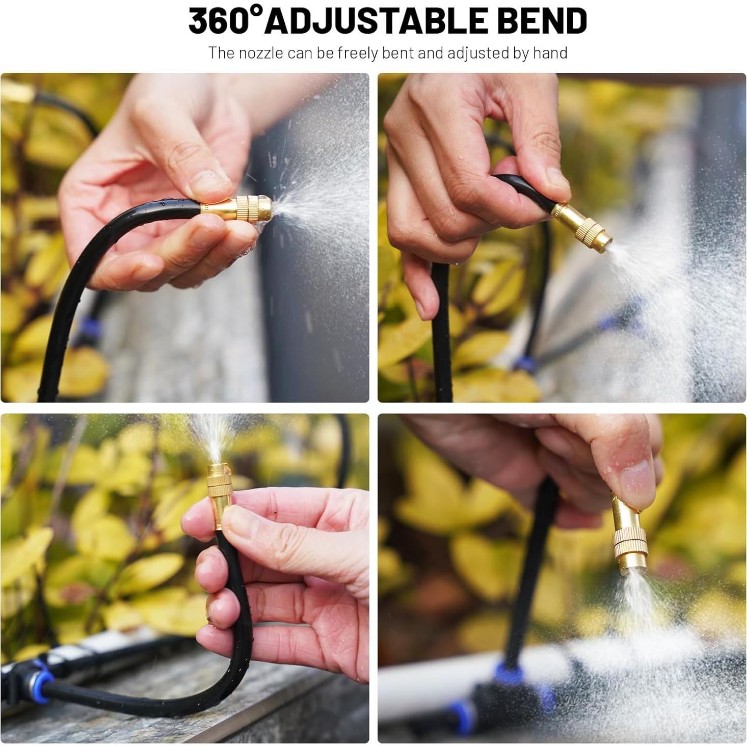 Sistema de Riego por Goteo Ajustable 20FT Thiswing - 5 Boquillas