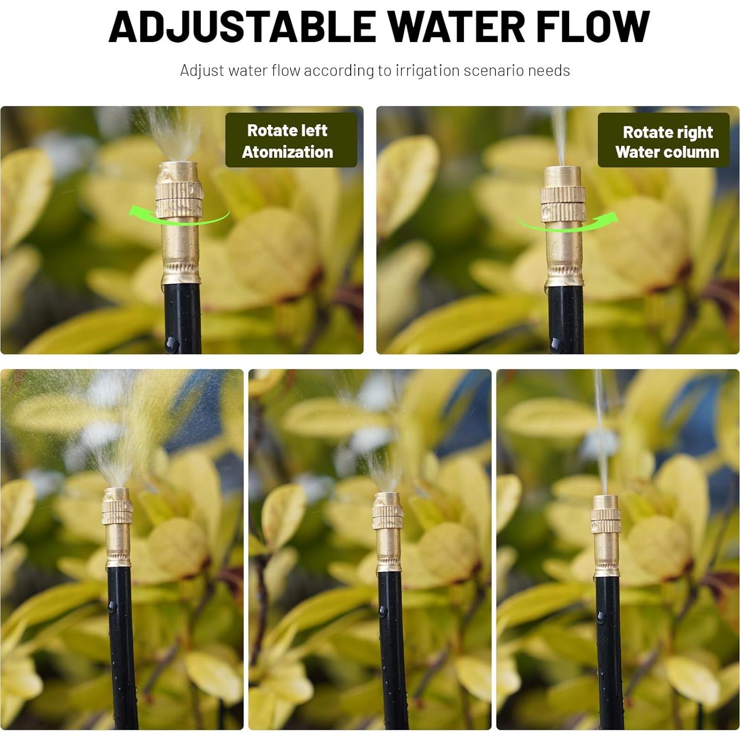 Sistema de Riego por Goteo Ajustable 20FT Thiswing - 5 Boquillas