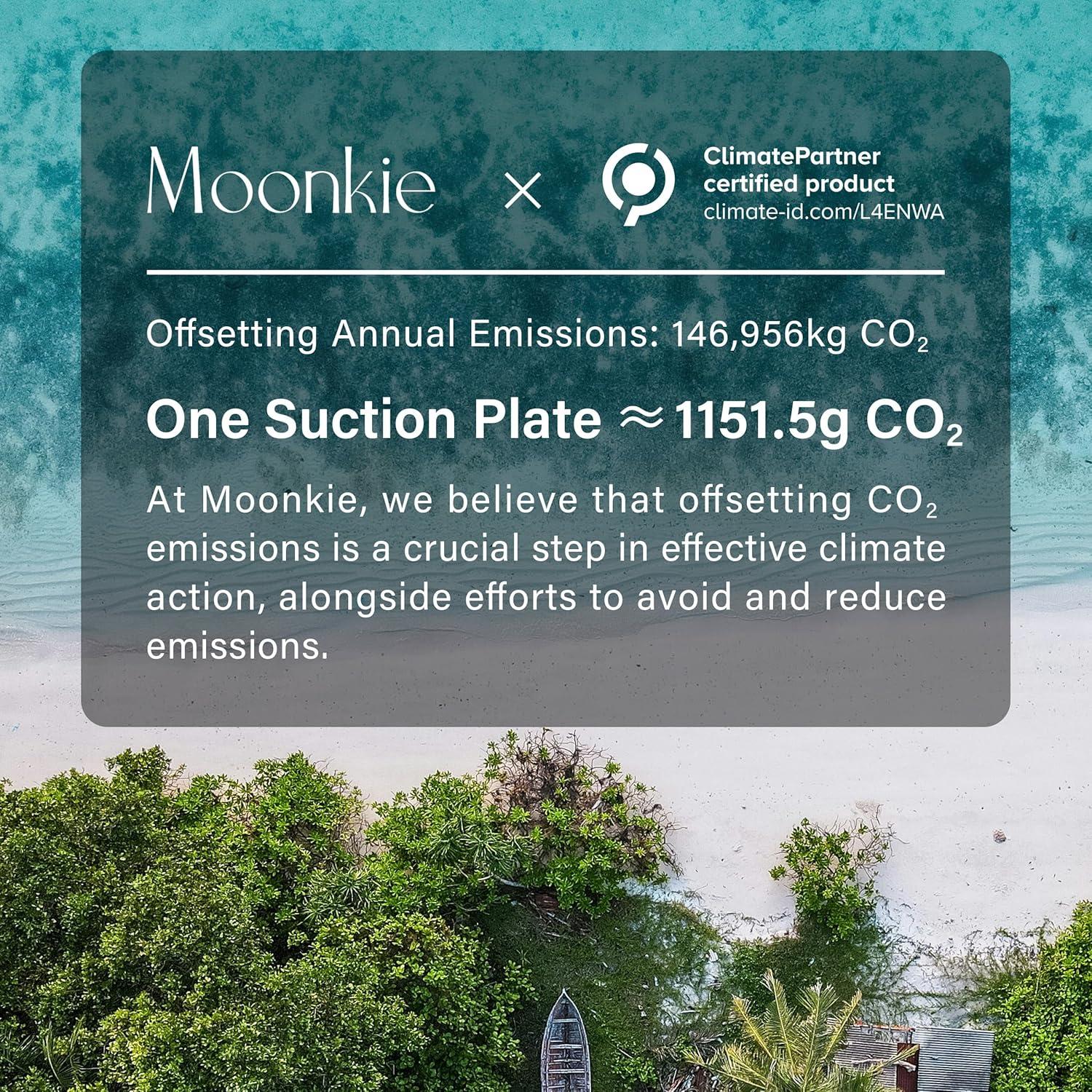 Platos de Succión Moonkie 2 Pcs Rosa Pálido Silicona BPA Libre