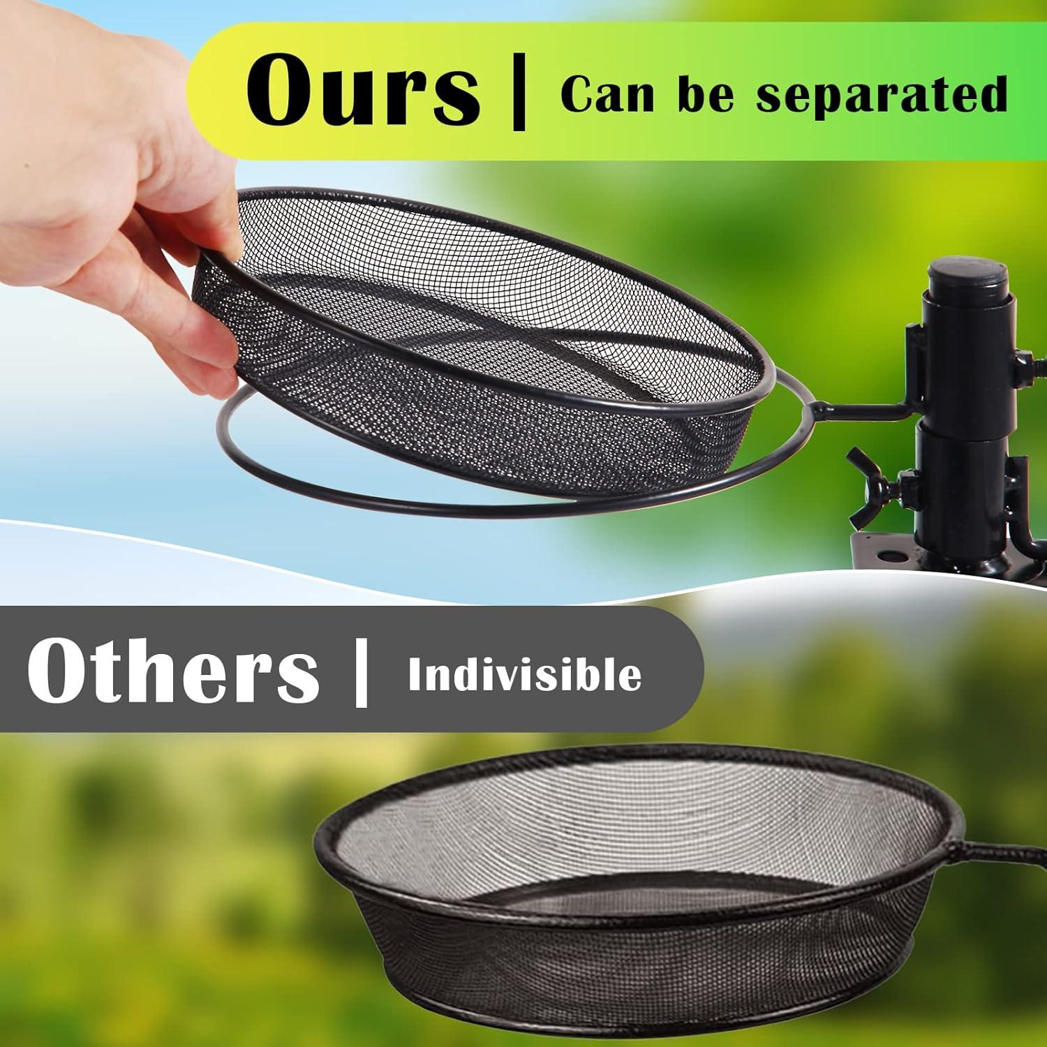 Comedero para Aves HRAYLTOP de Terraza con 2 Cuencos de Agua