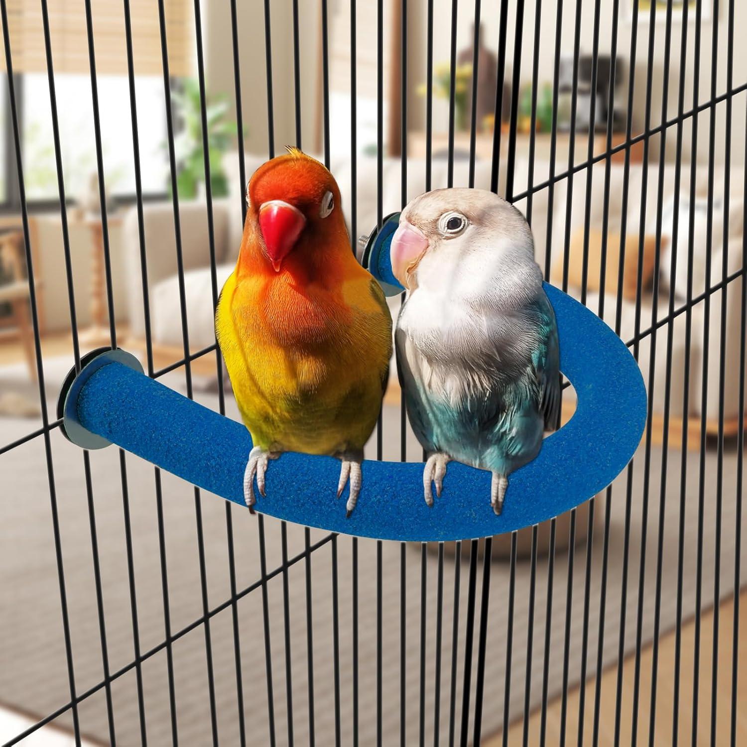 Percha para Loro Rypet 12x16cm Arena Cuarzo Superficie Rugosa