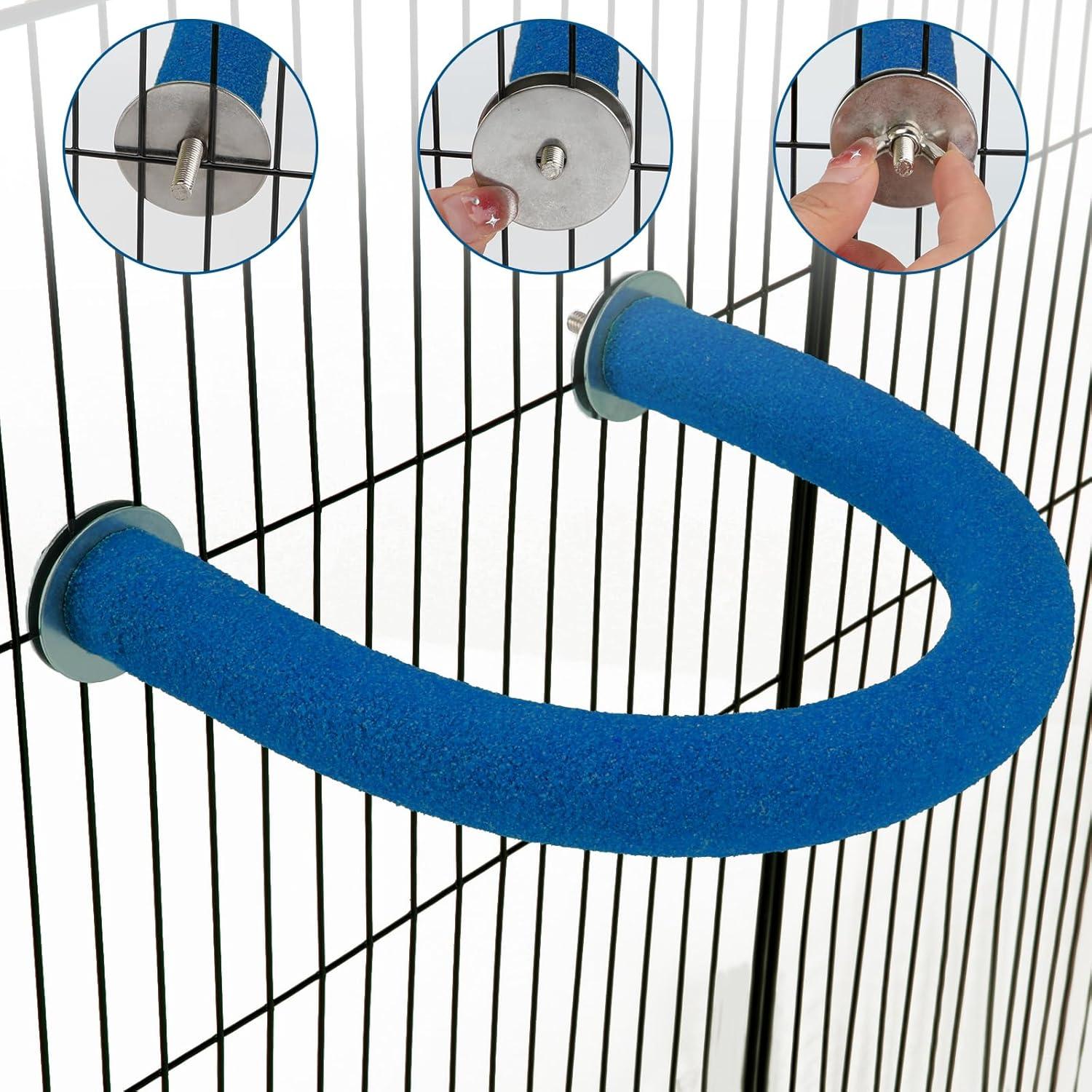 Percha para Loro Rypet 12x16cm Arena Cuarzo Superficie Rugosa