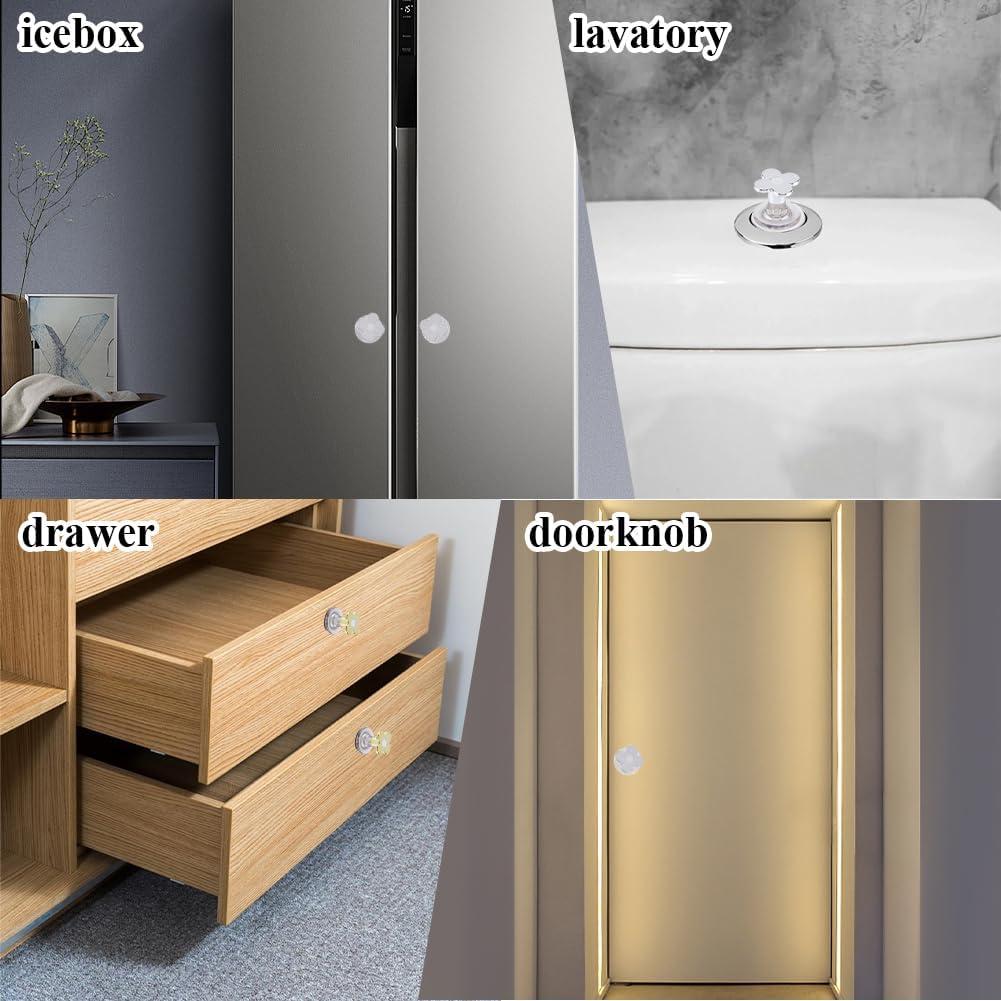 Botones de Inodoro en Forma de Flor GORGECRAFT 4PCS Dorado Plateado