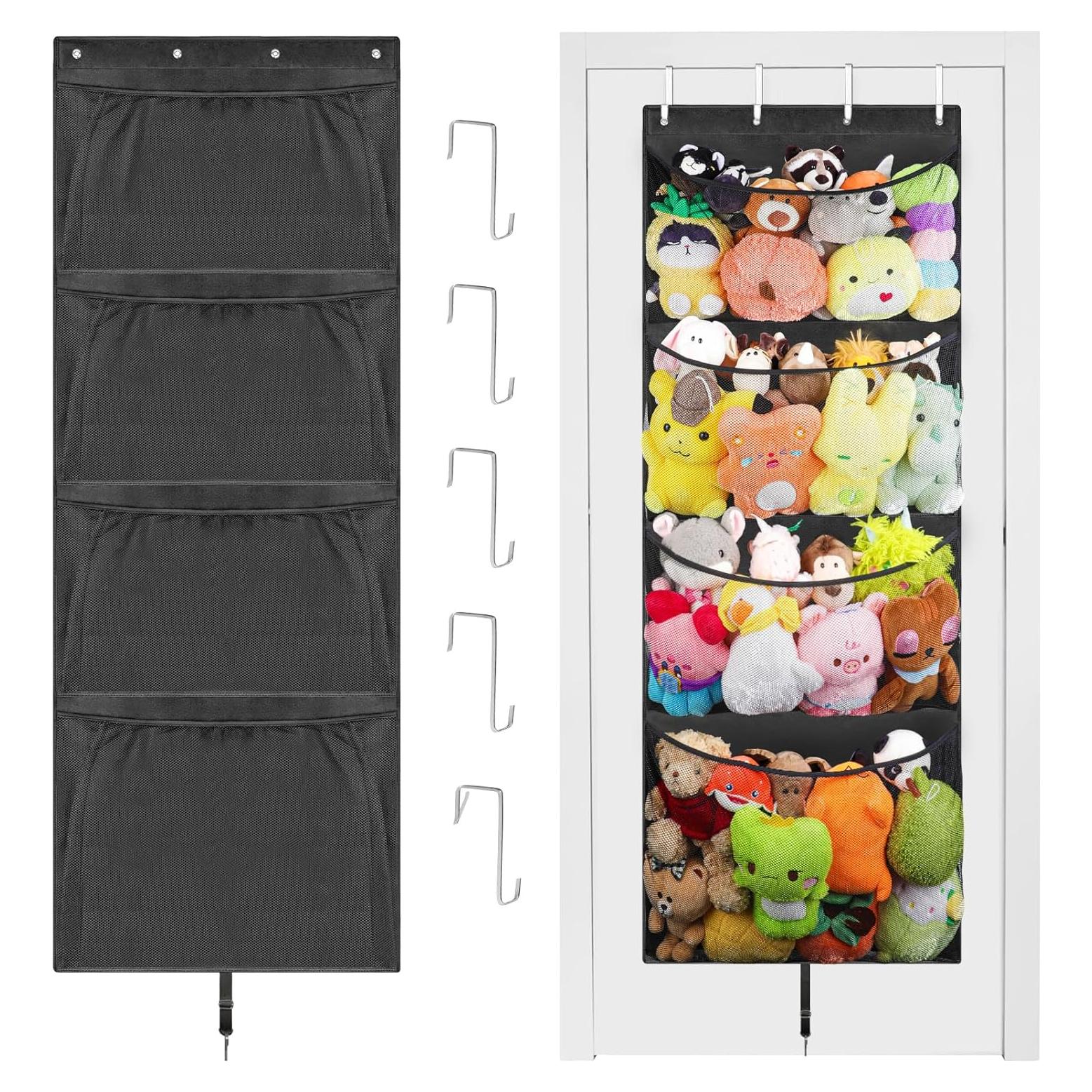 Organizador Colgante de Juguetes Woodoulogy 160x59 cm Negro