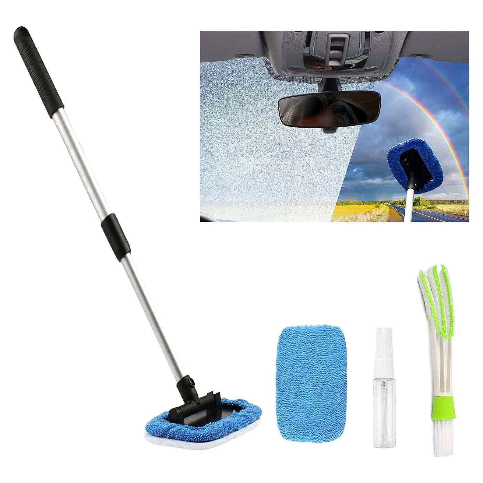 ASAHEL Kit de Limpieza de Parabrisas con Mango Extensible