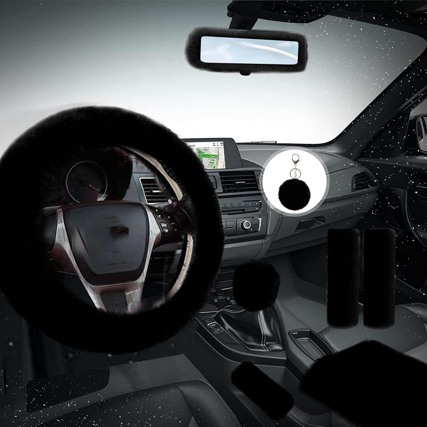 Juego de 8 Piezas de Accesorios de Coche LUOYOYY Negro