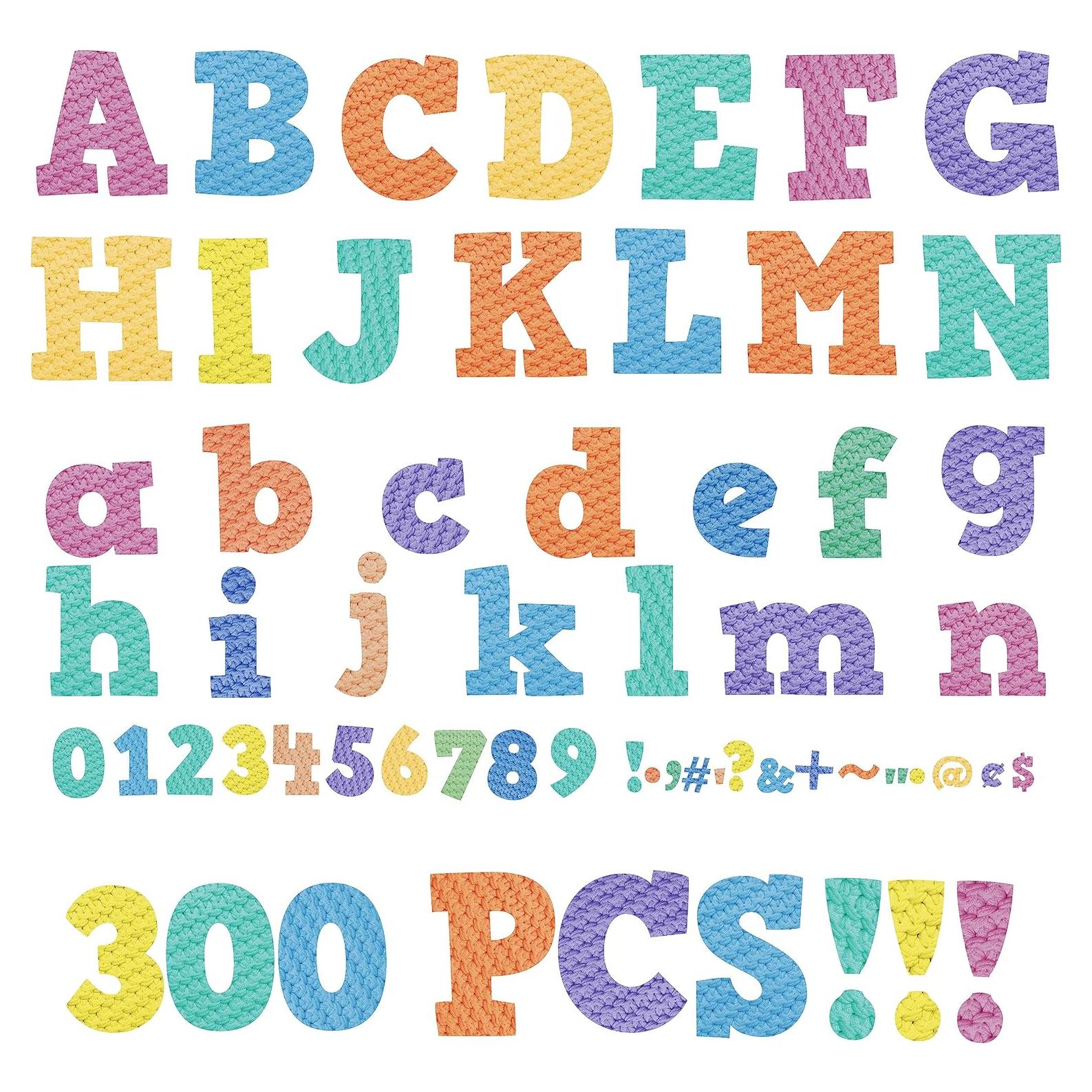 Conjunto de Letras del Alfabeto 300 Piezas SpriteGru 10.16 cm
