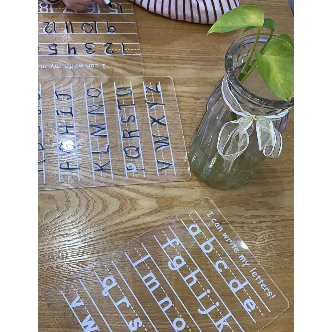 Set de 3 Tableros Acrílicos Borrado en Seco LuckyShe