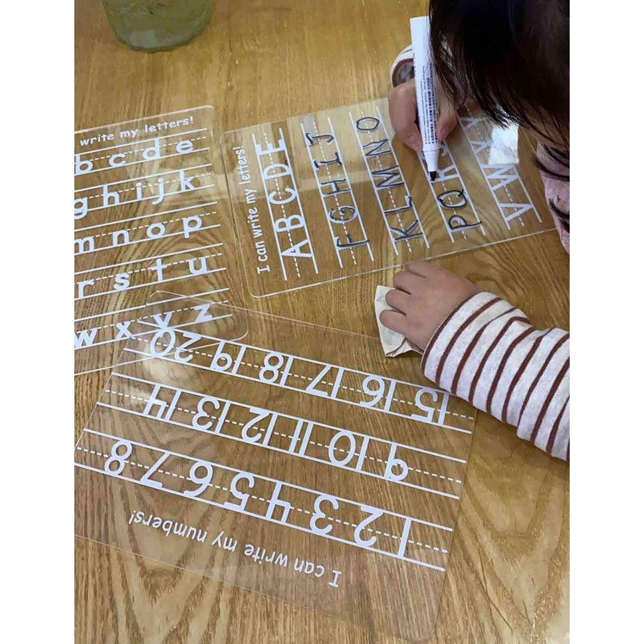 Set de 3 Tableros Acrílicos Borrado en Seco LuckyShe