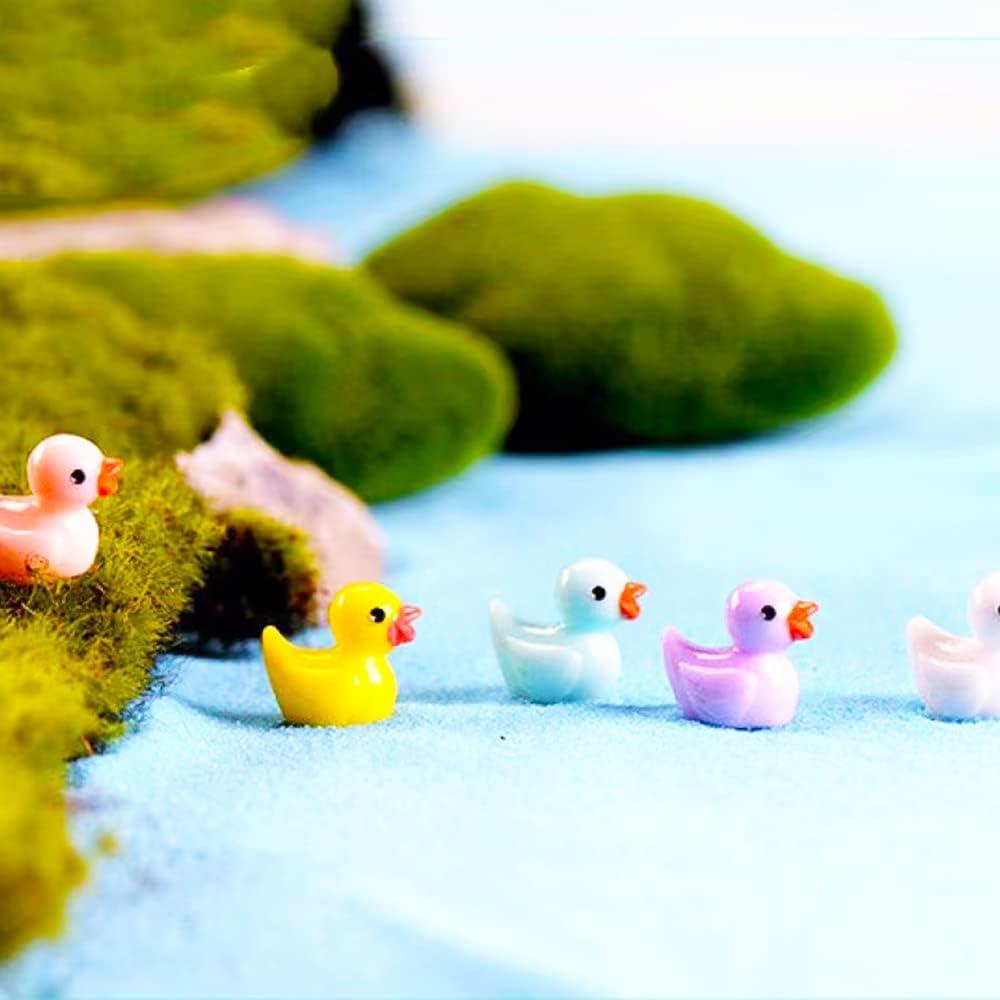 110 Mini Patos de Resina Multicolor Rifang para Manualidades