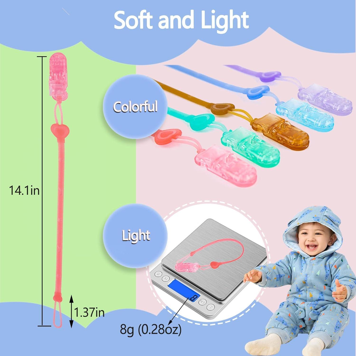Clip Sostenedor de Chupete Silicona Berggers 5 Colores