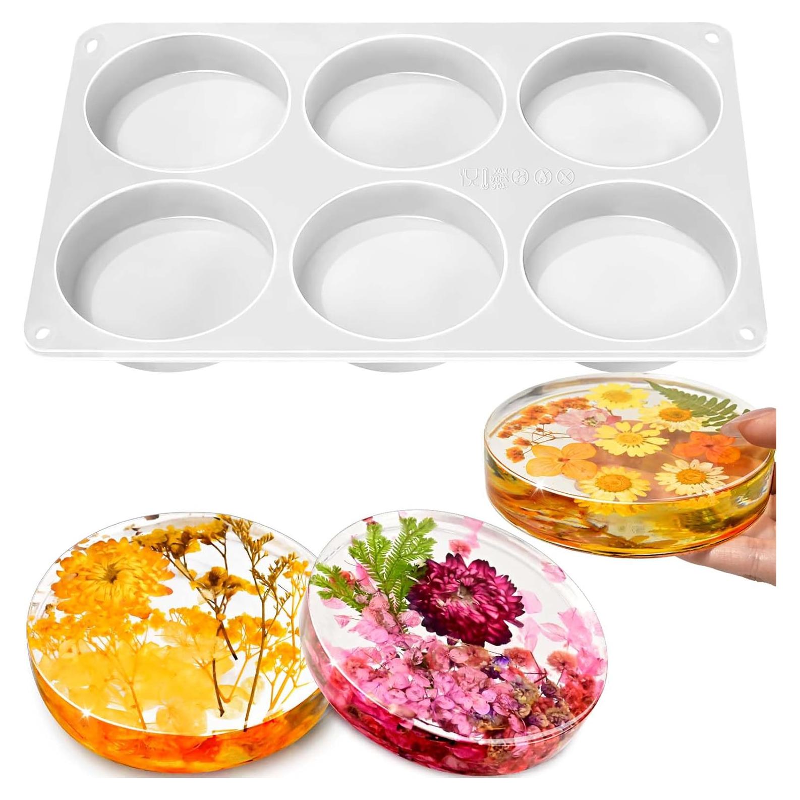 Moldes de Silicona Redondos ZQYSING 6 Cavidades 10.2 cm