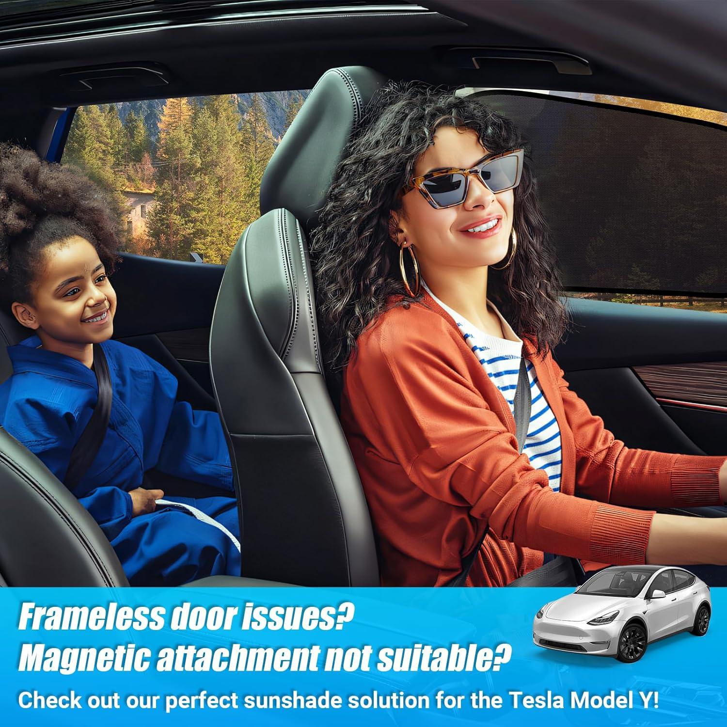 Sombrilla para Ventanas Tesla Modelo Y ZATOOTO 2020-2024 Semi-Transparente