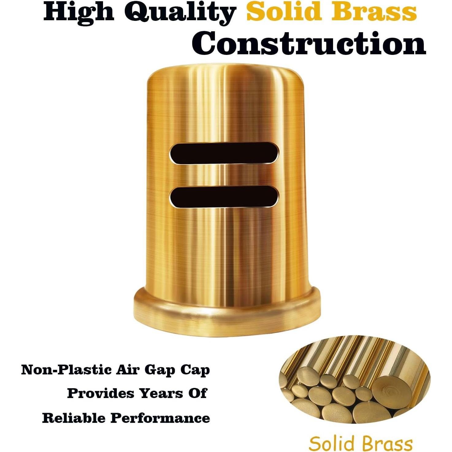 Tapa de aire dorada cepillada PetrelWing para lavavajillas