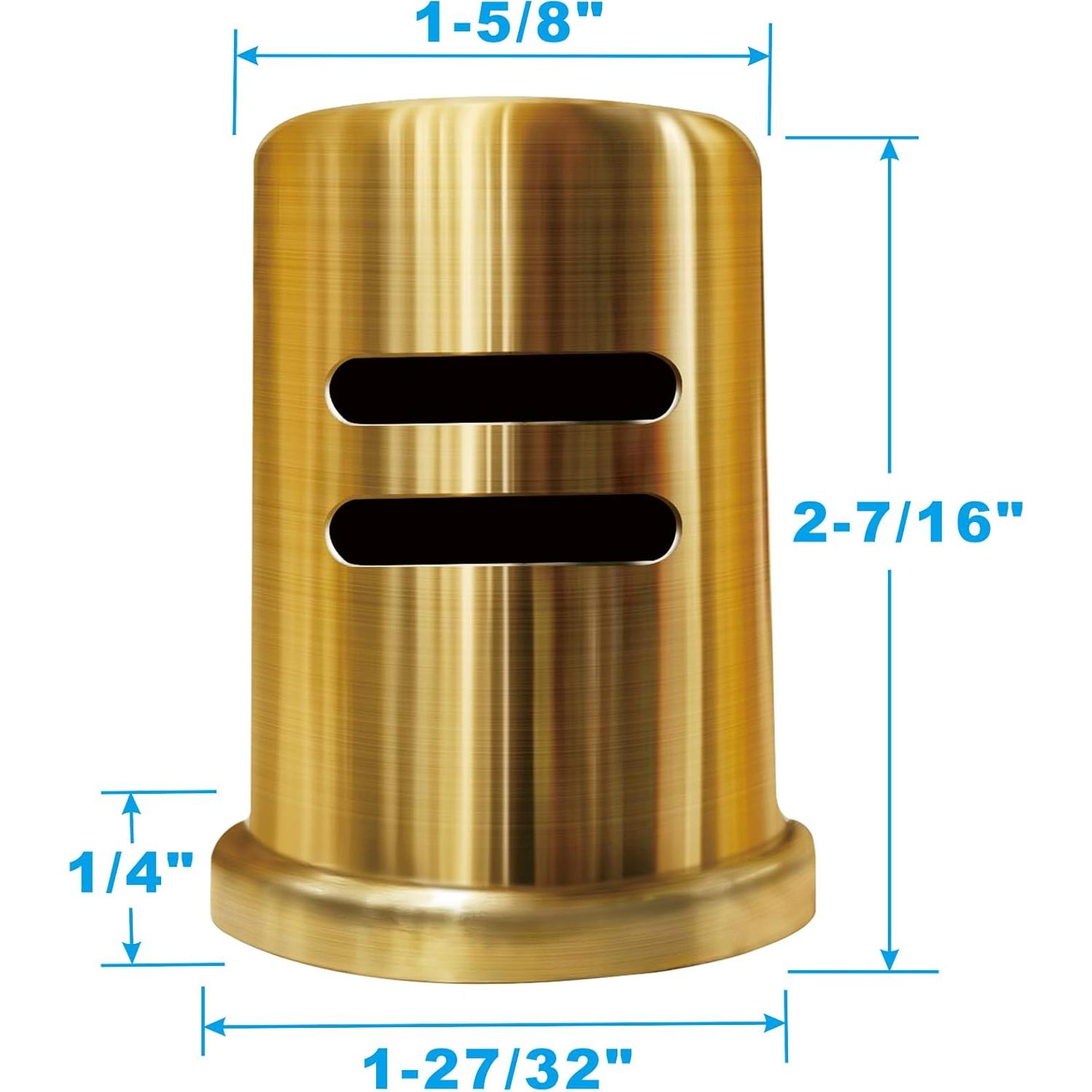 Tapa de aire dorada cepillada PetrelWing para lavavajillas