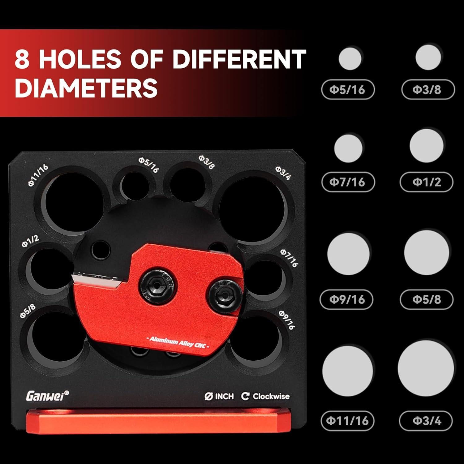 Insertos de Carburo Ajustables AmaCielo 8 Agujeros 8.49cm