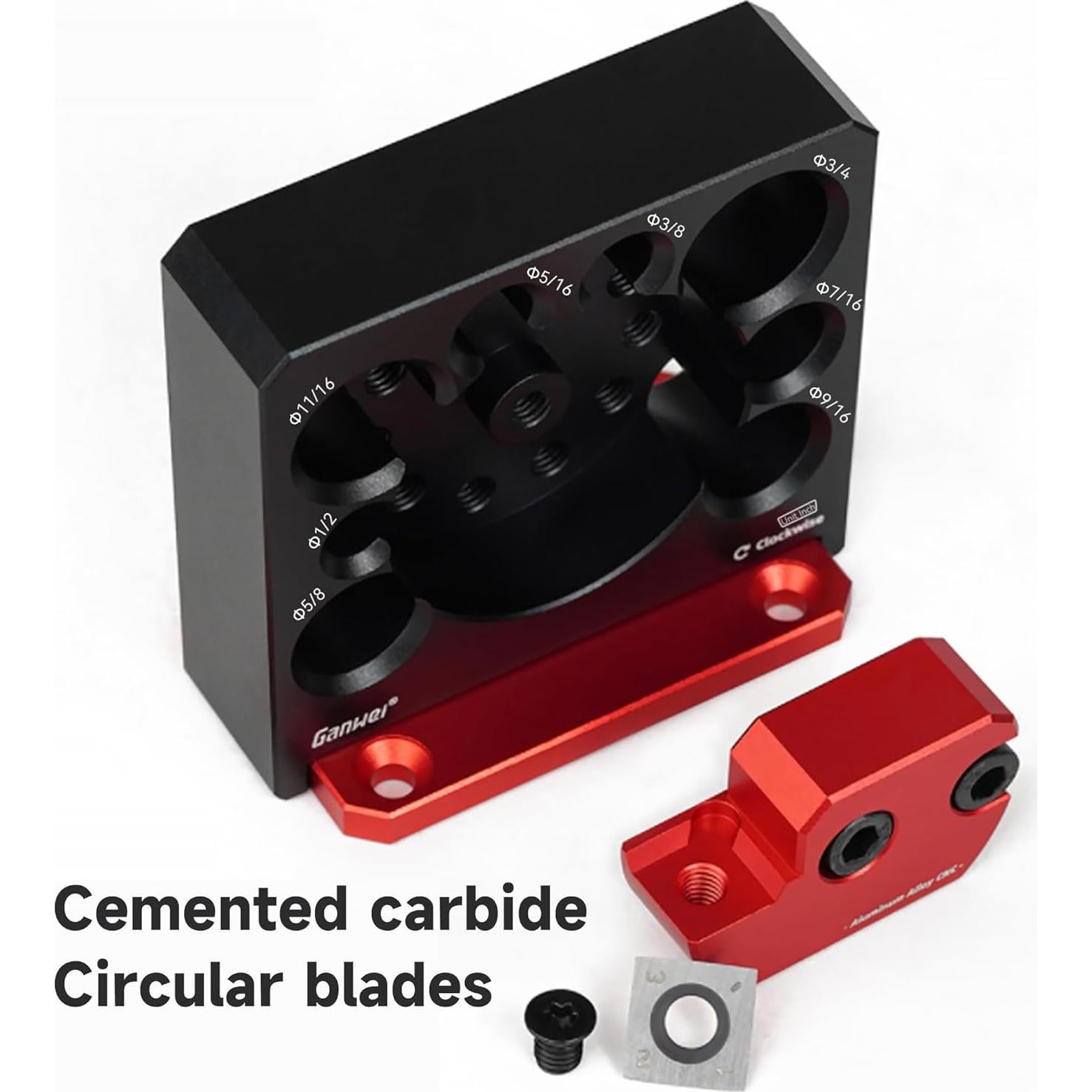 Insertos de Carburo Ajustables AmaCielo 8 Agujeros 8.49cm