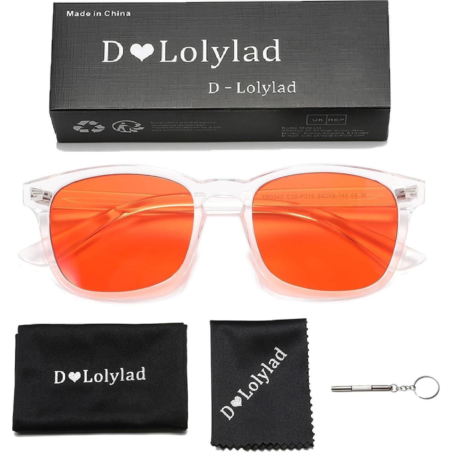 Gafas Anti Luz Azul Naranja Claro para Mujeres y Hombres