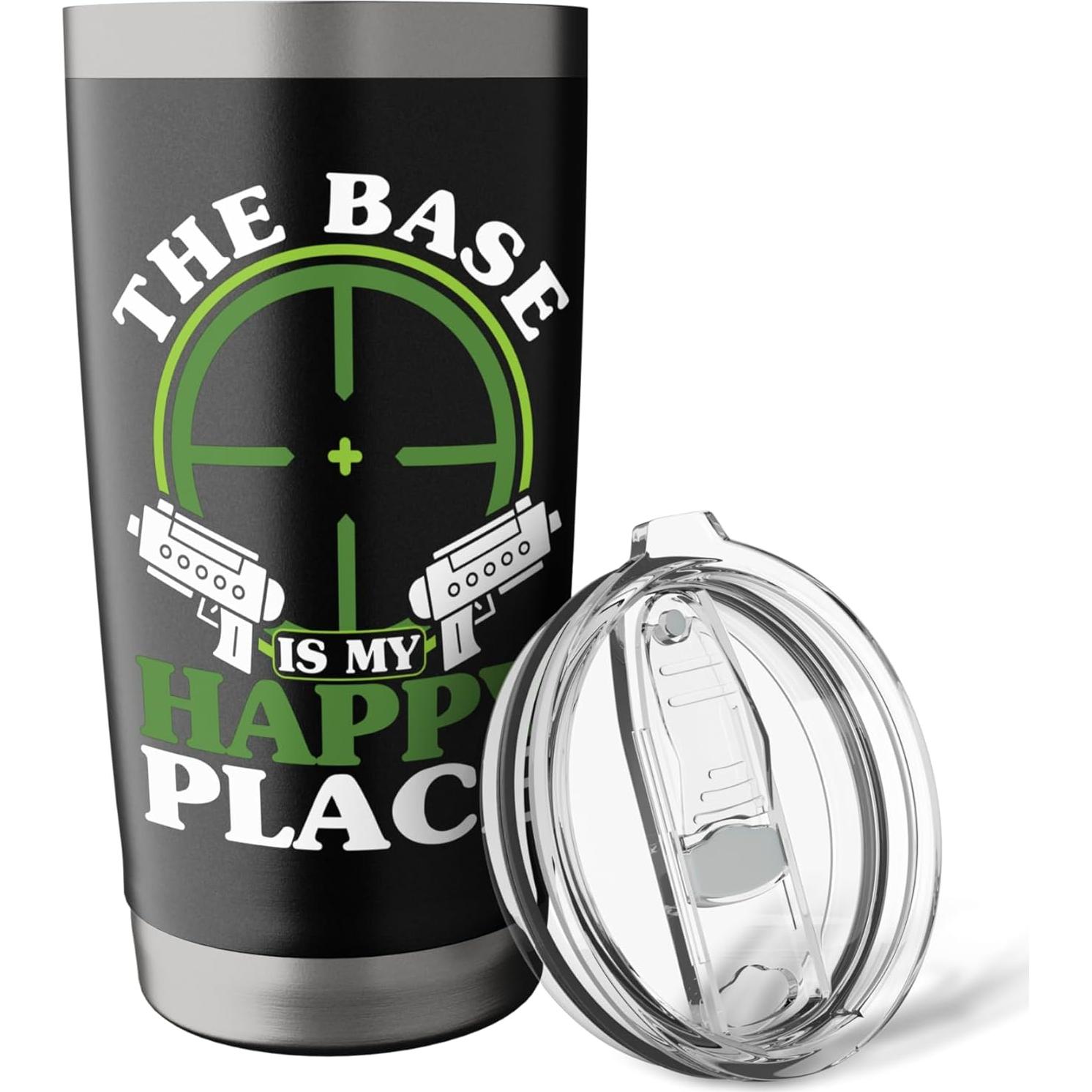 Vaso Aislado de Acero Inoxidable 20 oz Favores de Fiesta Laser Tag