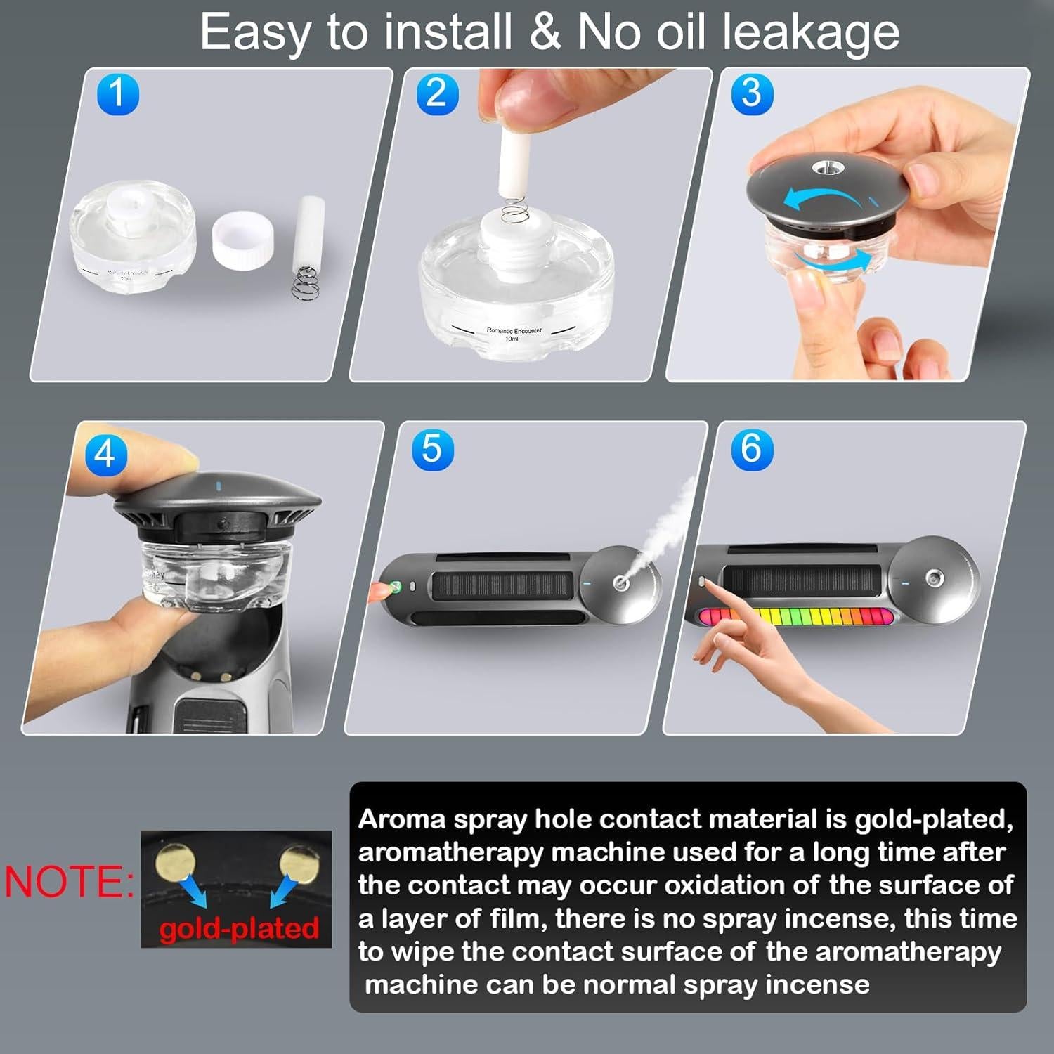 Ambientador de coche Treligate G13 con difusor y luz LED