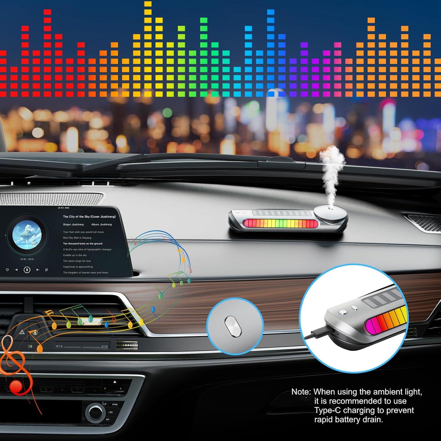 Ambientador de coche Treligate G13 con difusor y luz LED