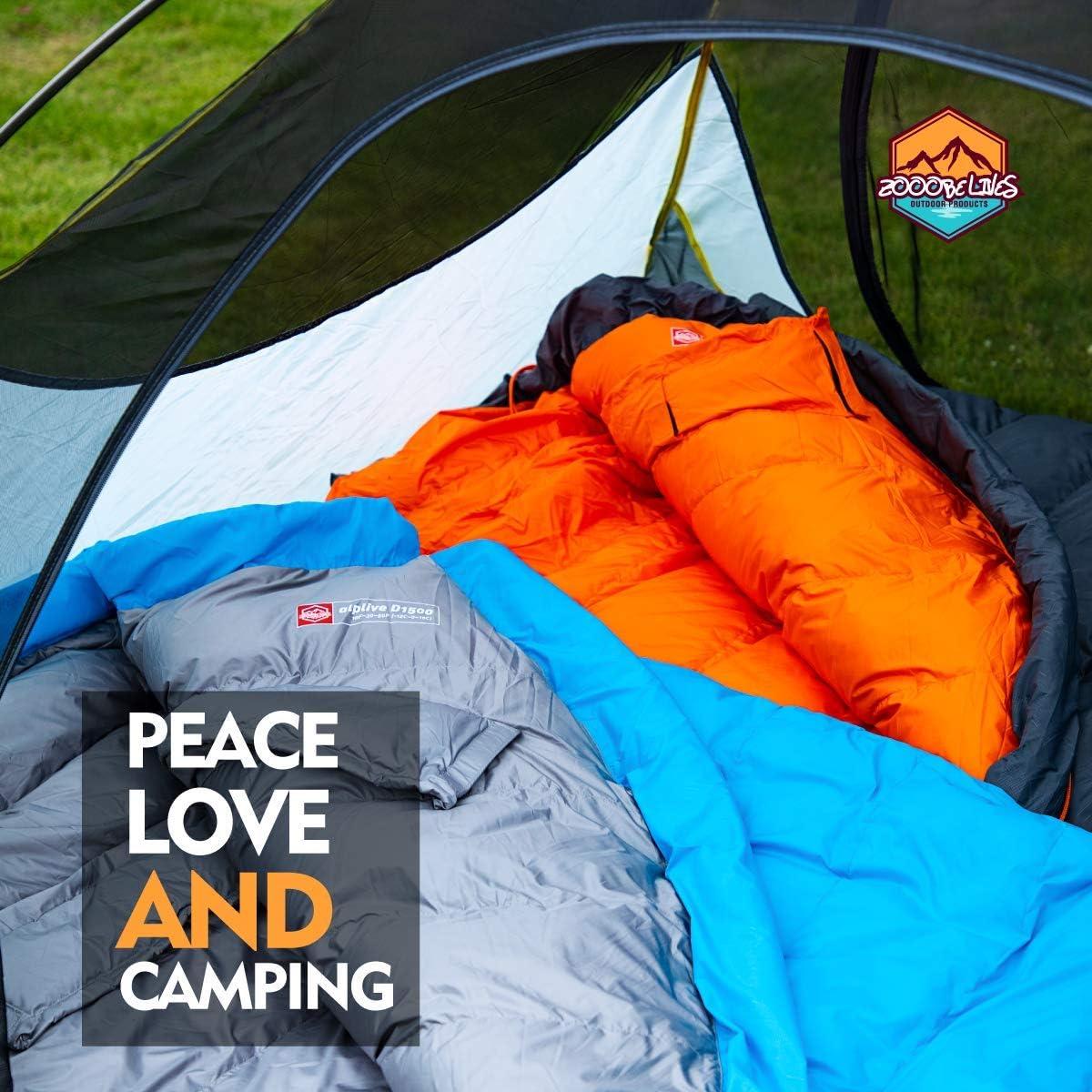 Saco de Sueño Hídrico Alplive D1500 ZOOOBELIVES 10°C Adulto