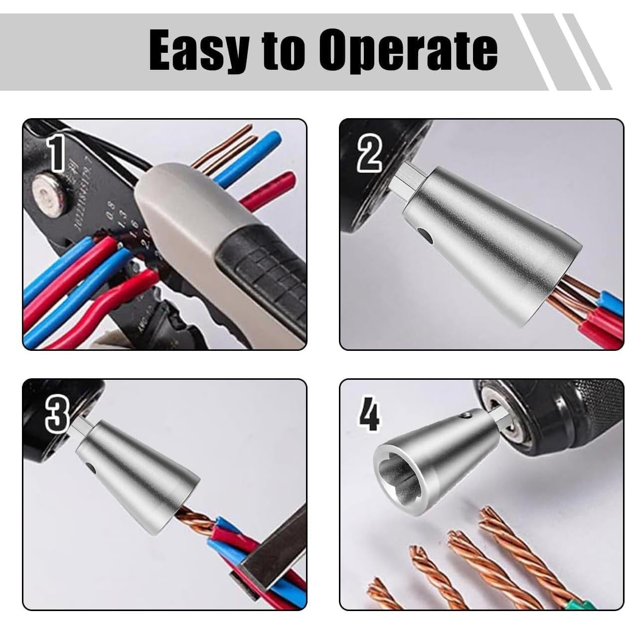 Herramienta de Desforrado y Torcido de Cables AOEMSMEISN 2pcs