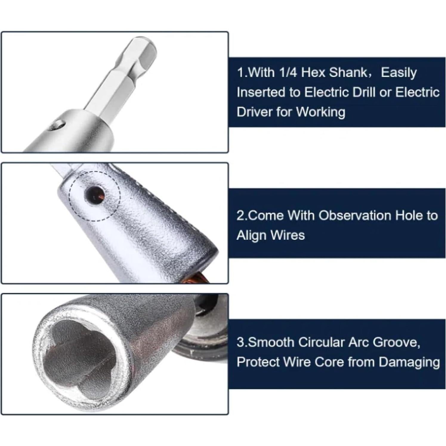 Herramienta de Desforrado y Torcido de Cables AOEMSMEISN 2pcs