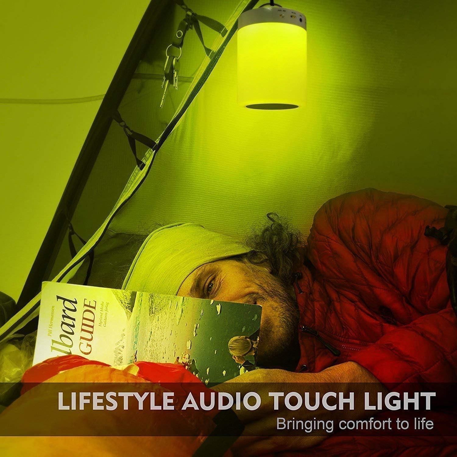 Lámpara de Mesa Táctil Elecstars con Altavoz Bluetooth LED