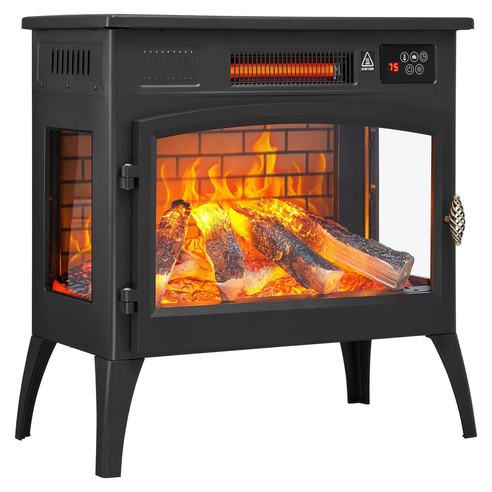 Estufa de chimenea eléctrica ONBRILL YH-15-3 1500W negra