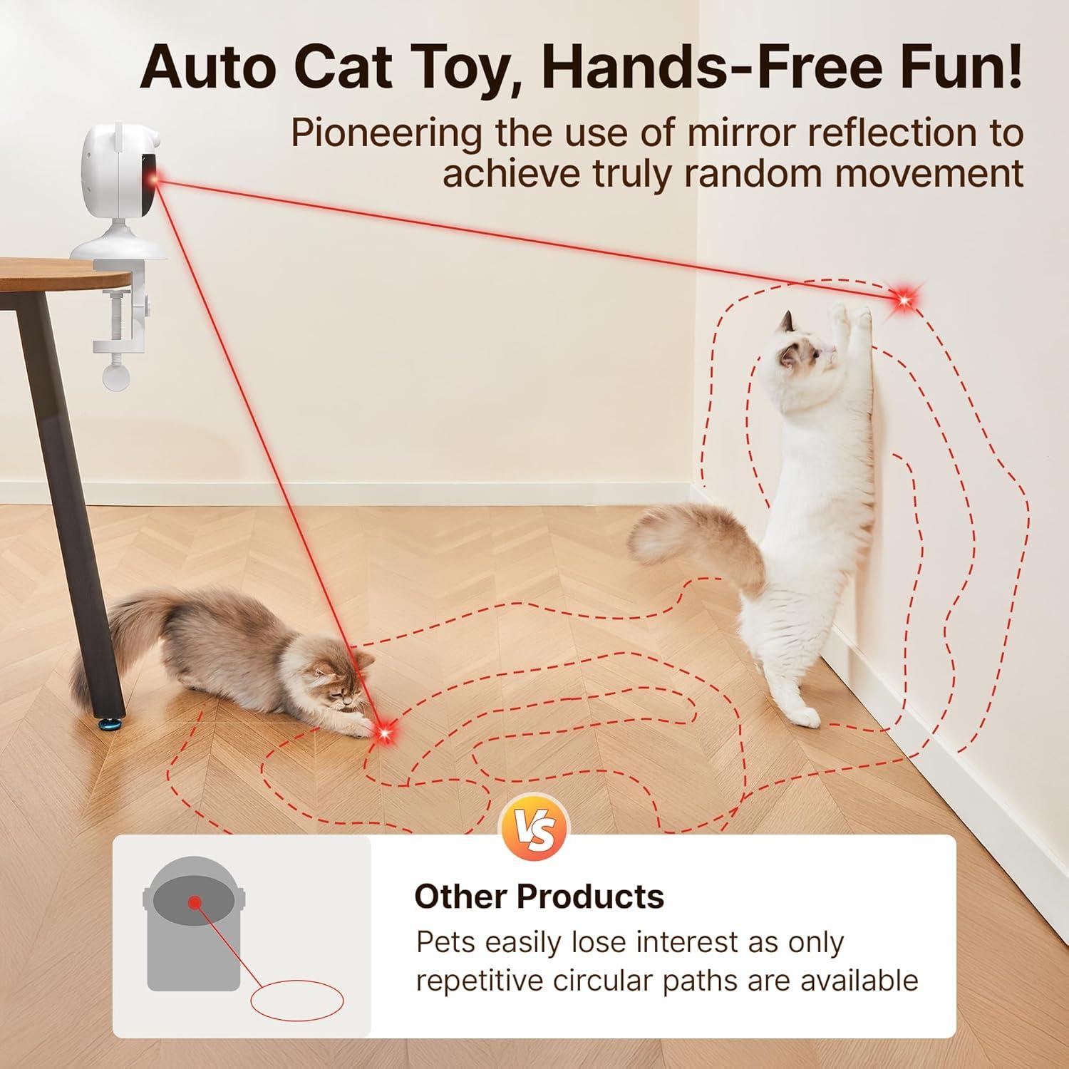 Juguete Interactivo para Gatos Potaroma Láser Cargable