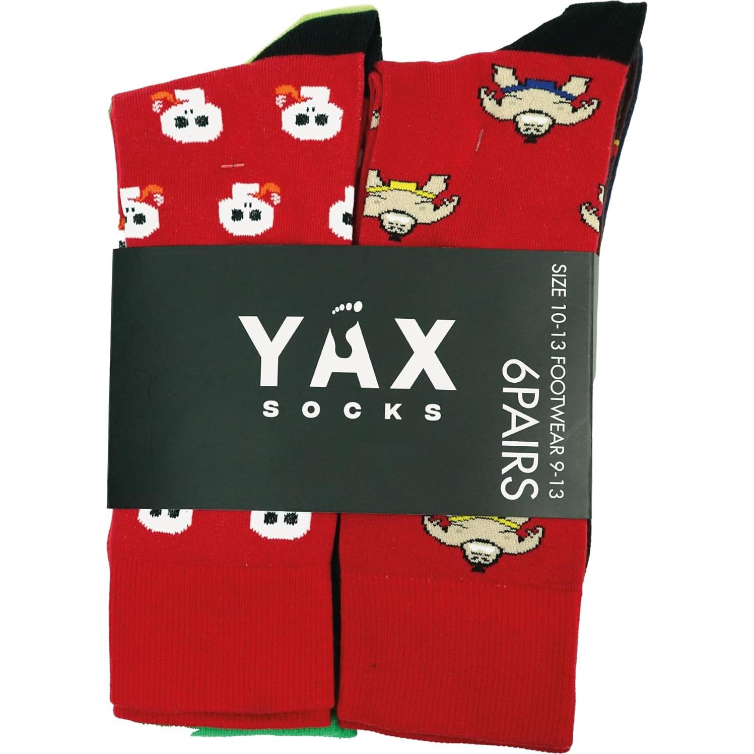 Calcetines Coloridos Yax Socks para Hombres Talla Única