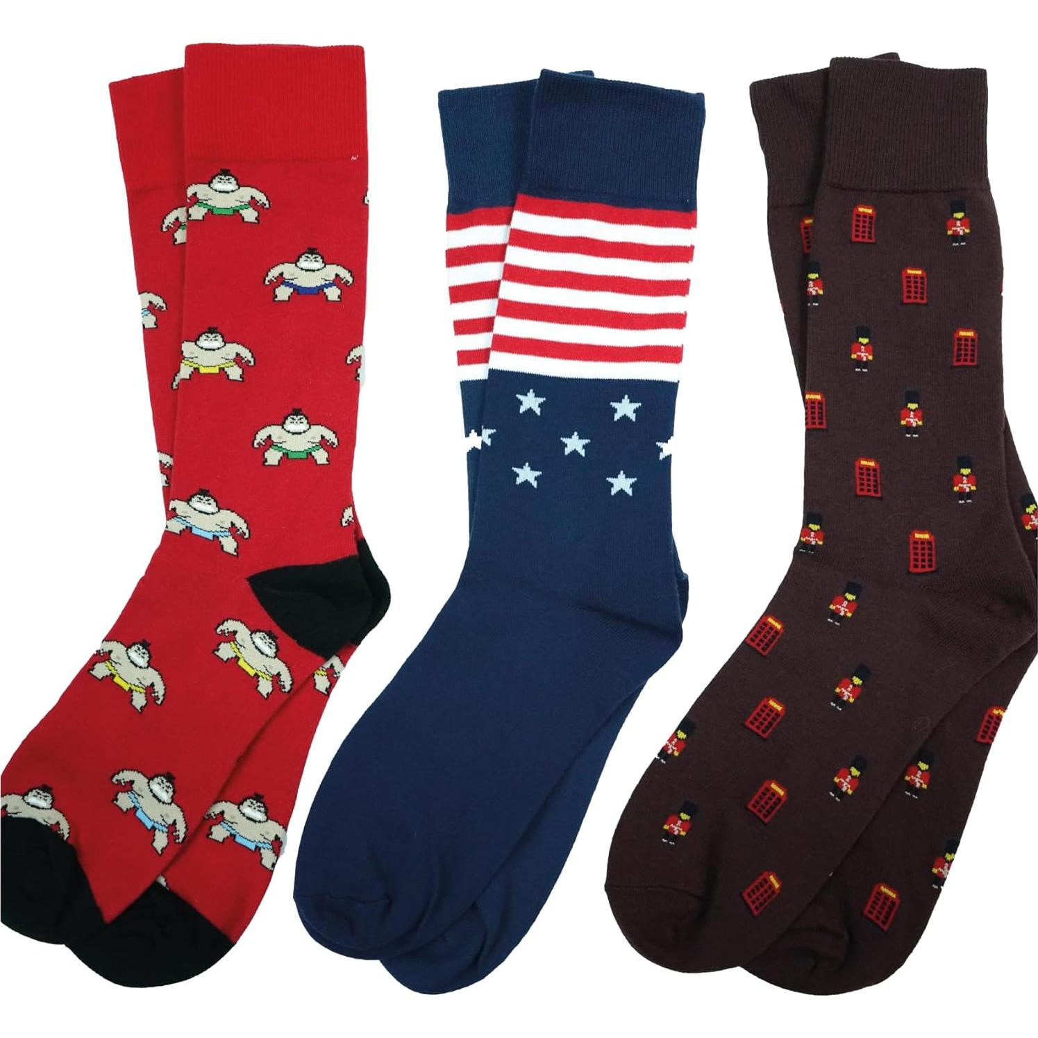 Calcetines Coloridos Yax Socks para Hombres Talla Única