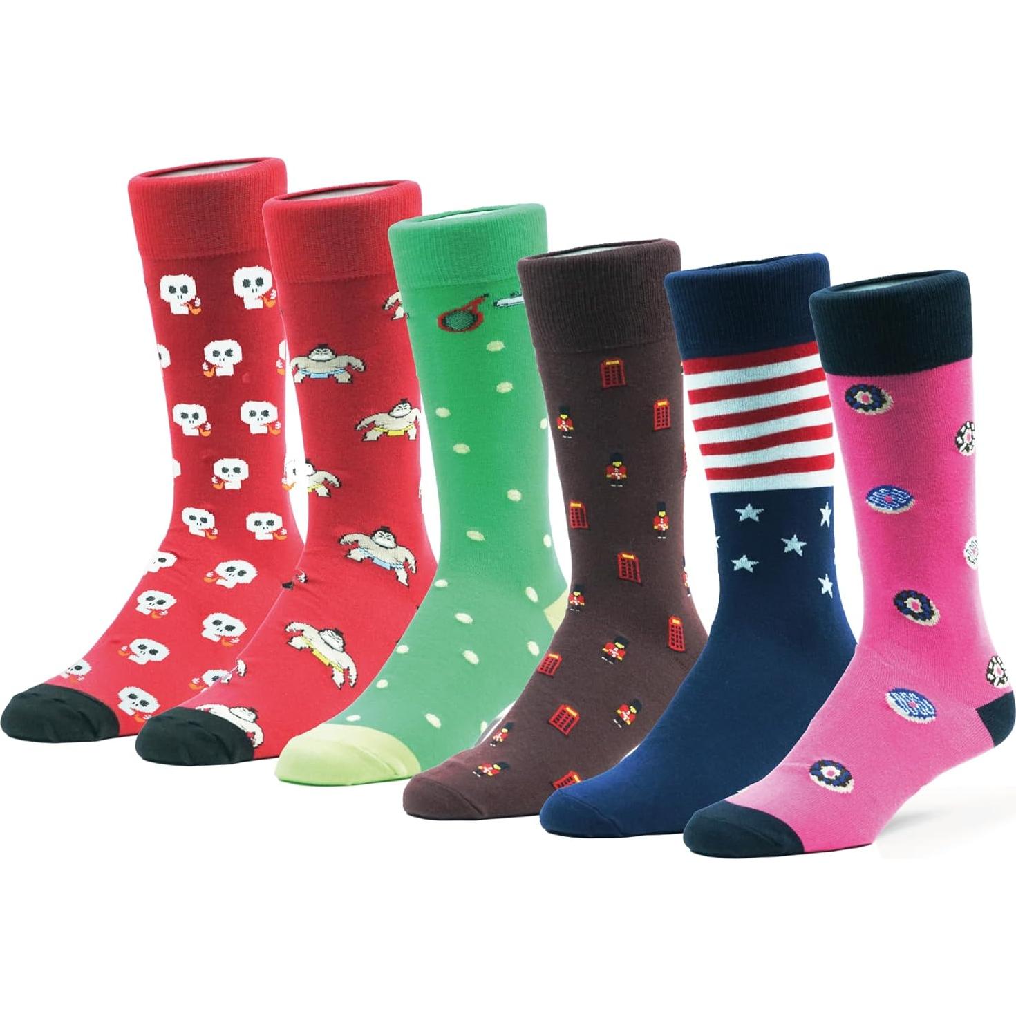 Calcetines Coloridos Yax Socks para Hombres Talla Única