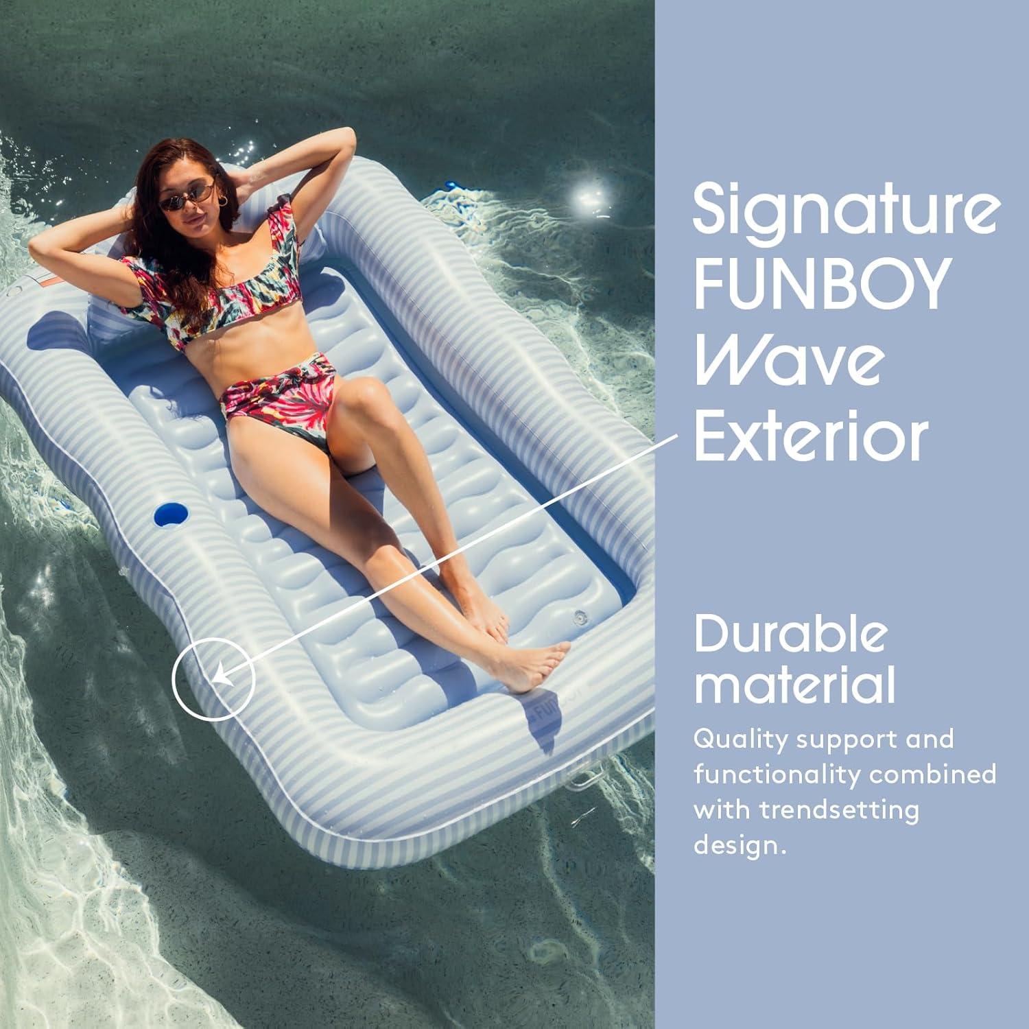 Flotador de Piscina Inflable FUNBOY SUNTAN Azul XL 182.88x121.92cm