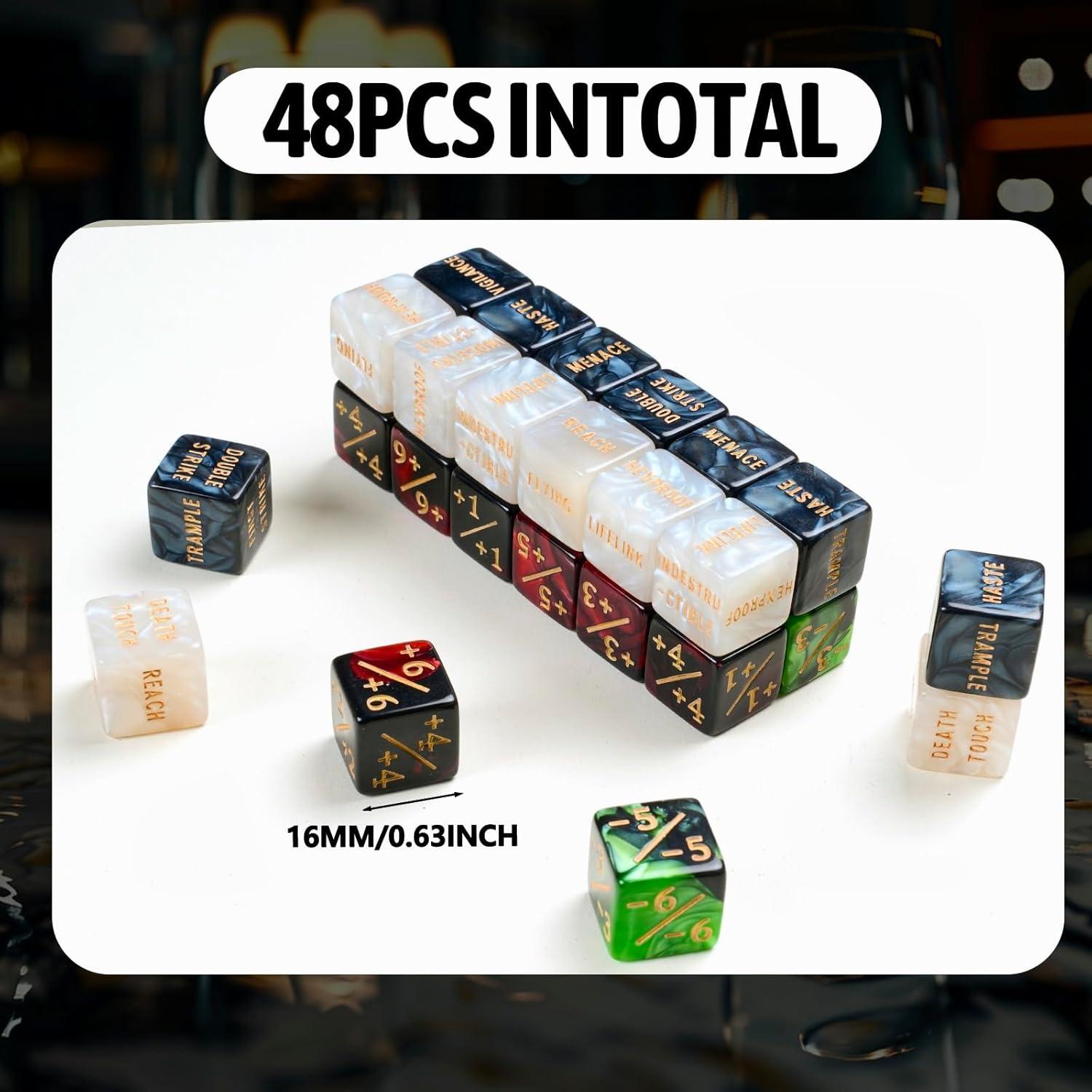 48 Dados Contadores MTG Ravonixis - Palabras Clave y Vida