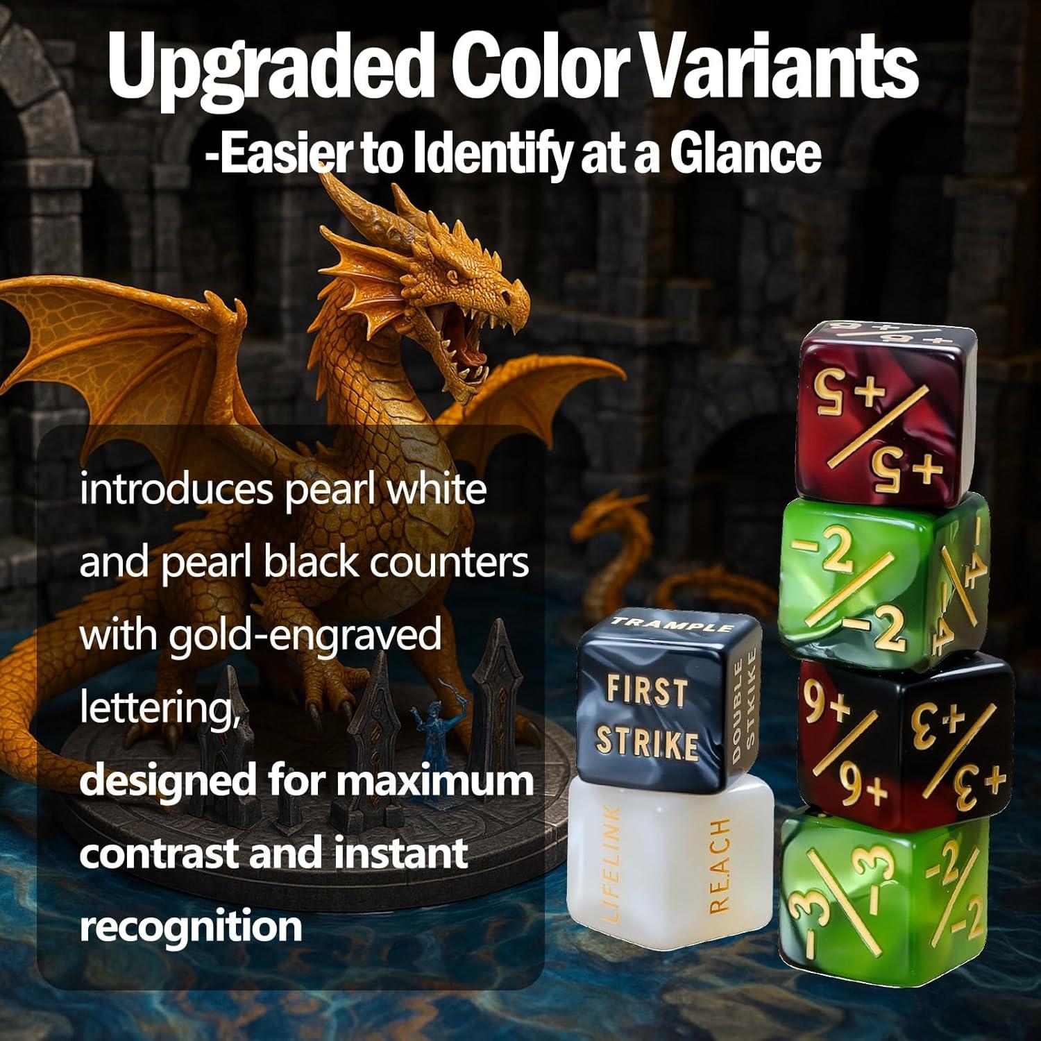 48 Dados Contadores MTG Ravonixis - Palabras Clave y Vida