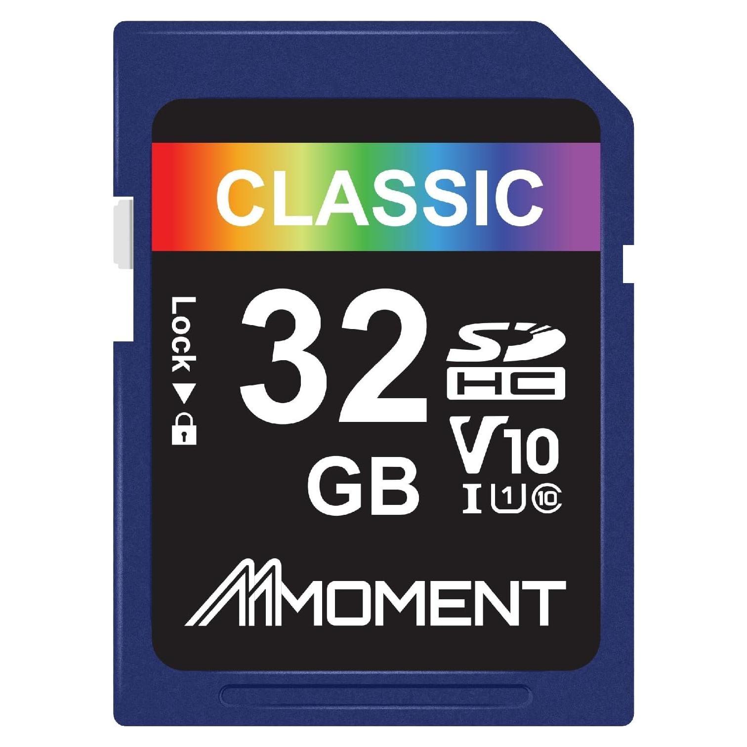 Tarjeta SD Moment 32GB UHS-I V10 Clase 10 97MB/s
