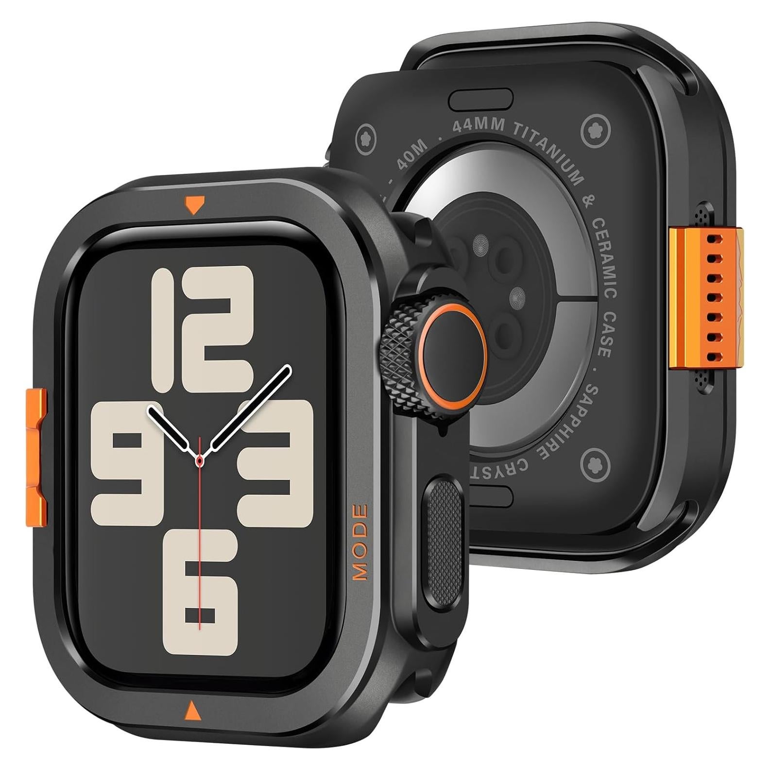 Funda Metálica Amizee para Apple Watch 44mm Negra - Resistente