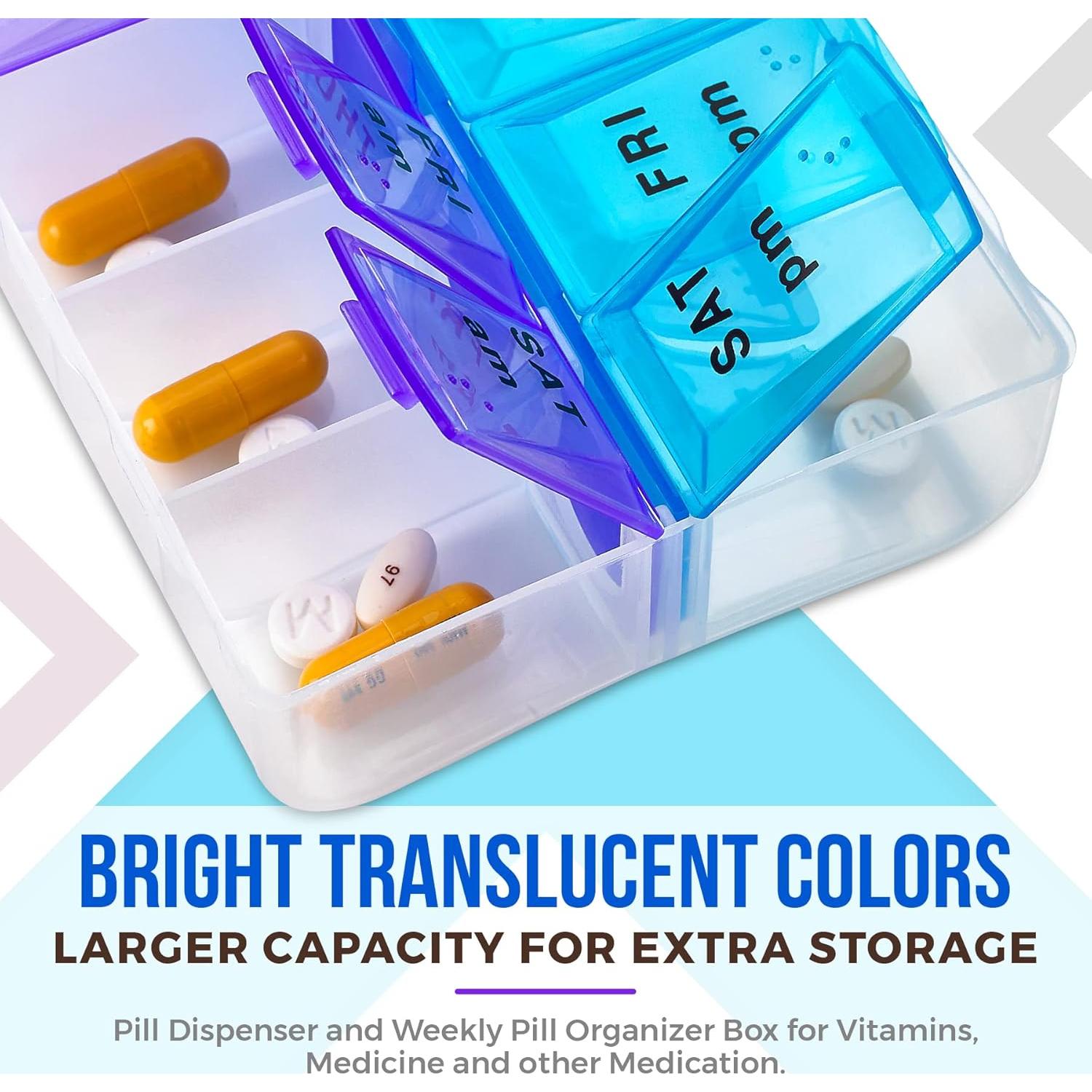 Organizador Semanal de Pastillas MEDca MPS, 14 Compartimentos