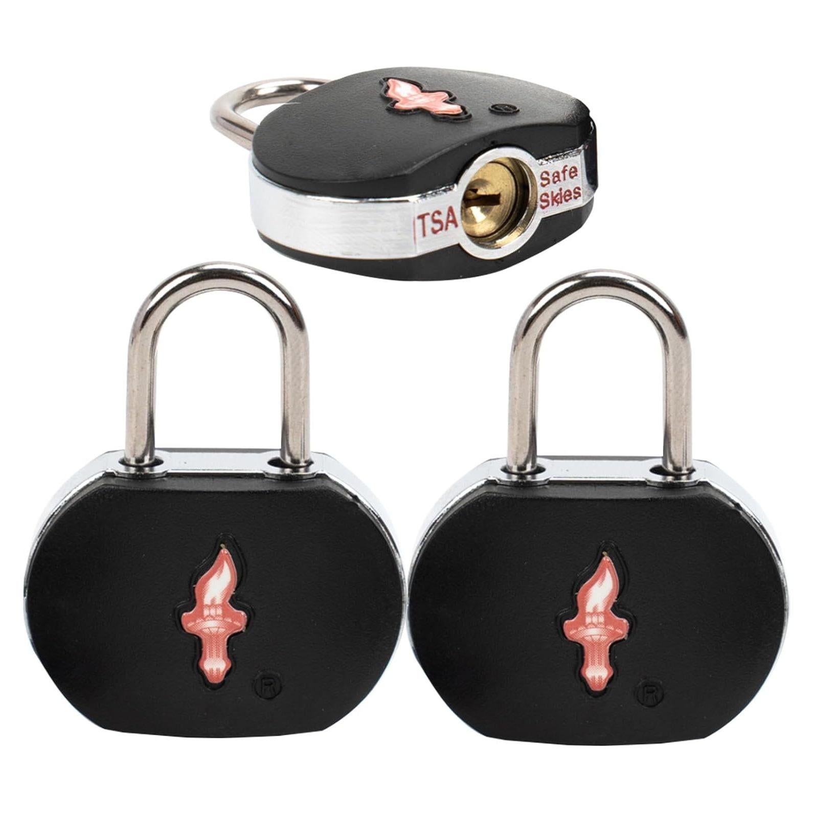 Candados de Equipaje TSA iGuruTr - Paquete de 3, Latón y ABS