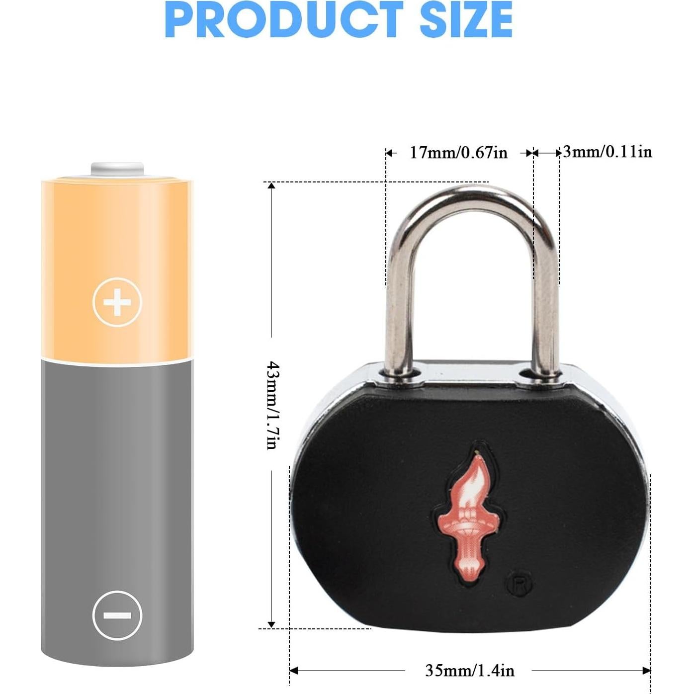 Candados de Equipaje TSA iGuruTr - Paquete de 3, Latón y ABS