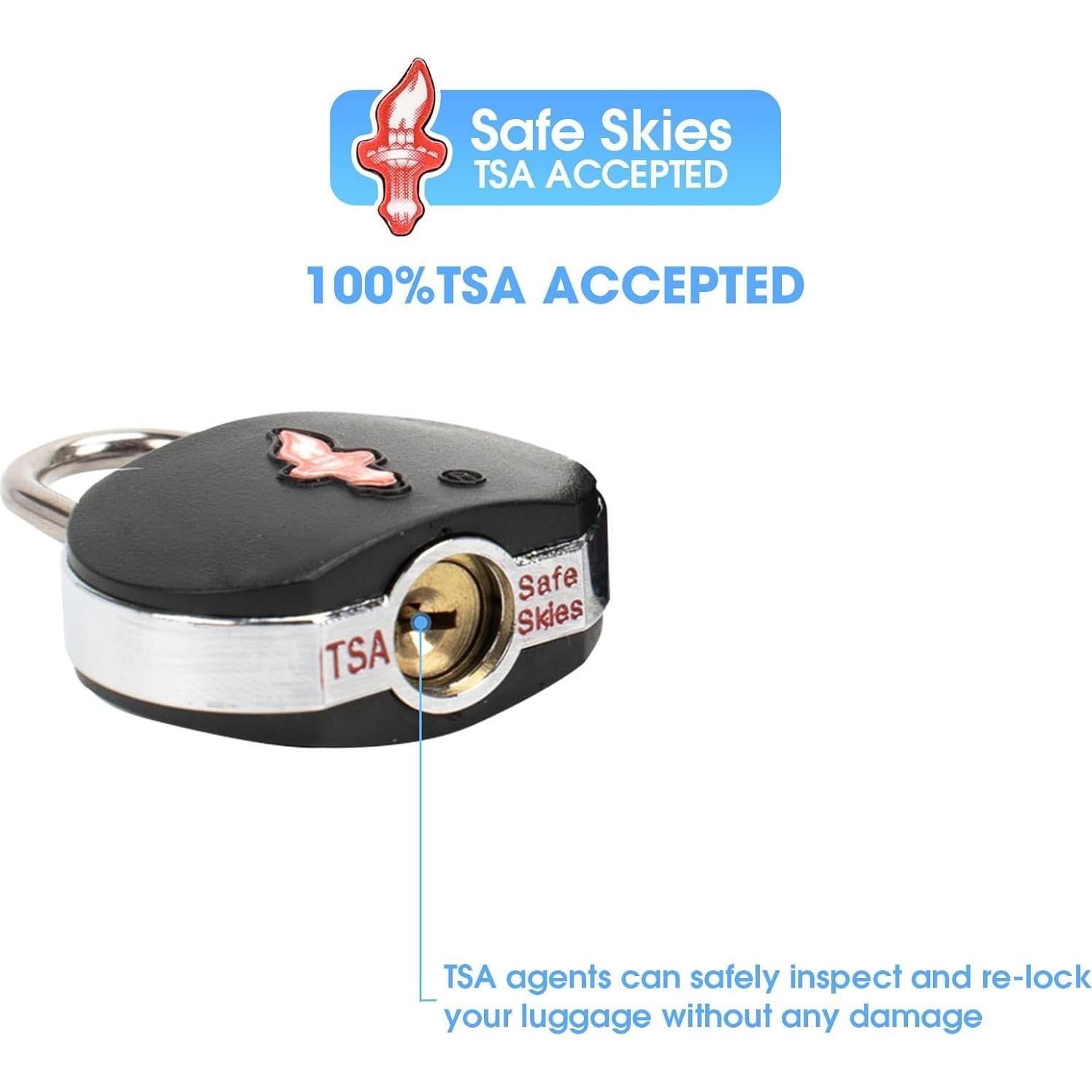 Candados de Equipaje TSA iGuruTr - Paquete de 3, Latón y ABS