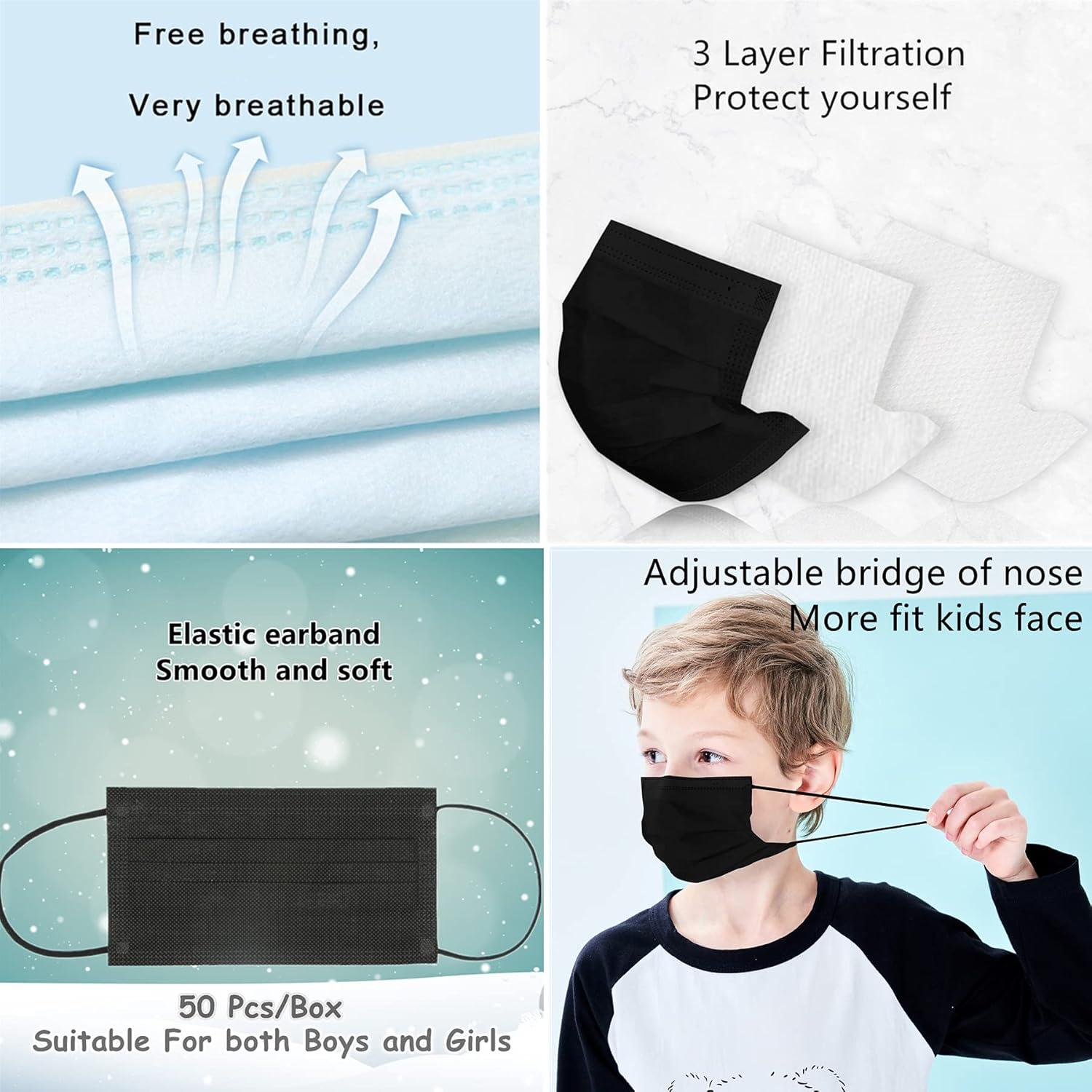 Mascarillas desechables para niños Mystcare K50 - 50 unidades 3 capas