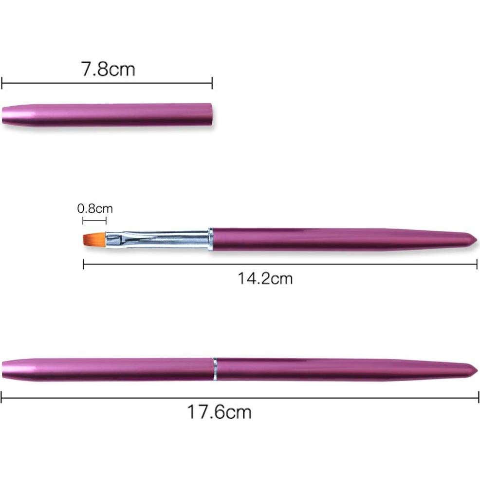 Pincel de Uñas Acrílico Kolinsky FaCai - 1Pc, Suave y Duradero