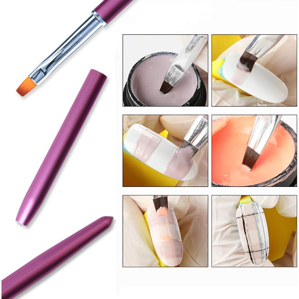 Pincel de Uñas Acrílico Kolinsky FaCai - 1Pc, Suave y Duradero