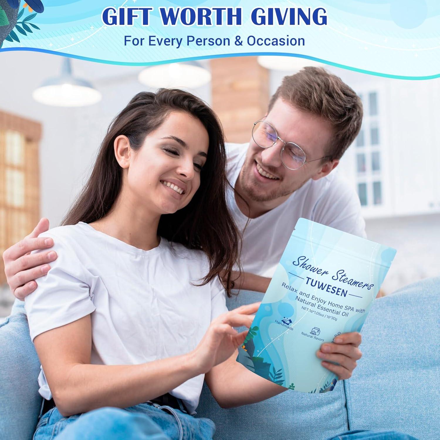 Bombas de Ducha Aromaterapia TUWESEN - Paquete de 16 Aromas