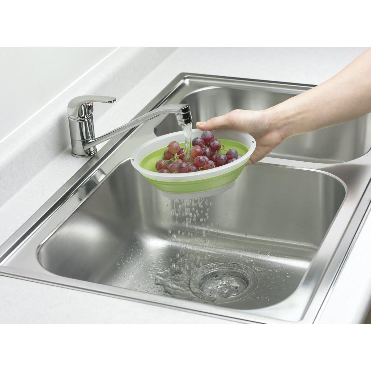 Colador Mini Colapsable Progresivo Verde 0.83L